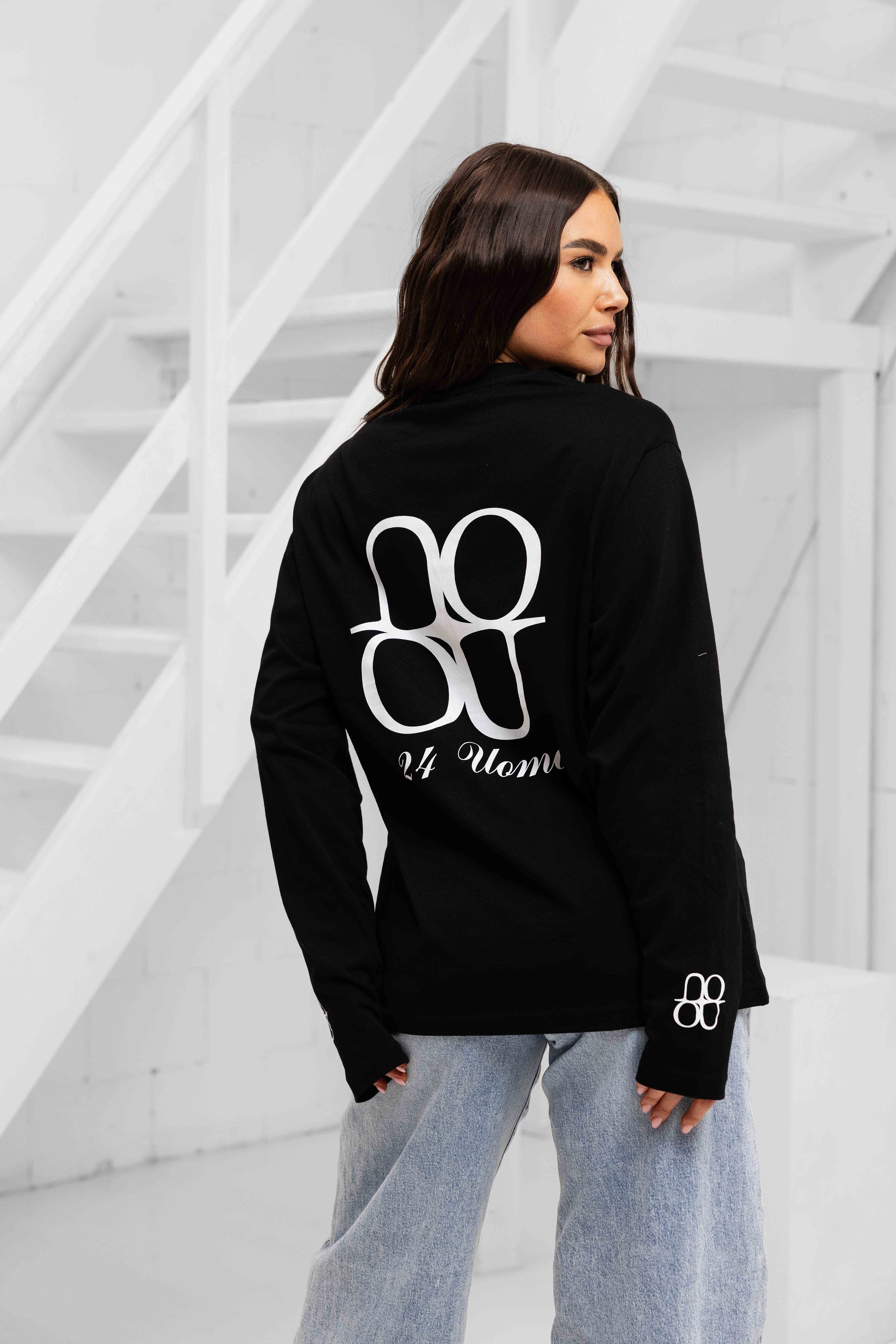 Symbol Longsleeve Shirt Dames Zwart/Wit