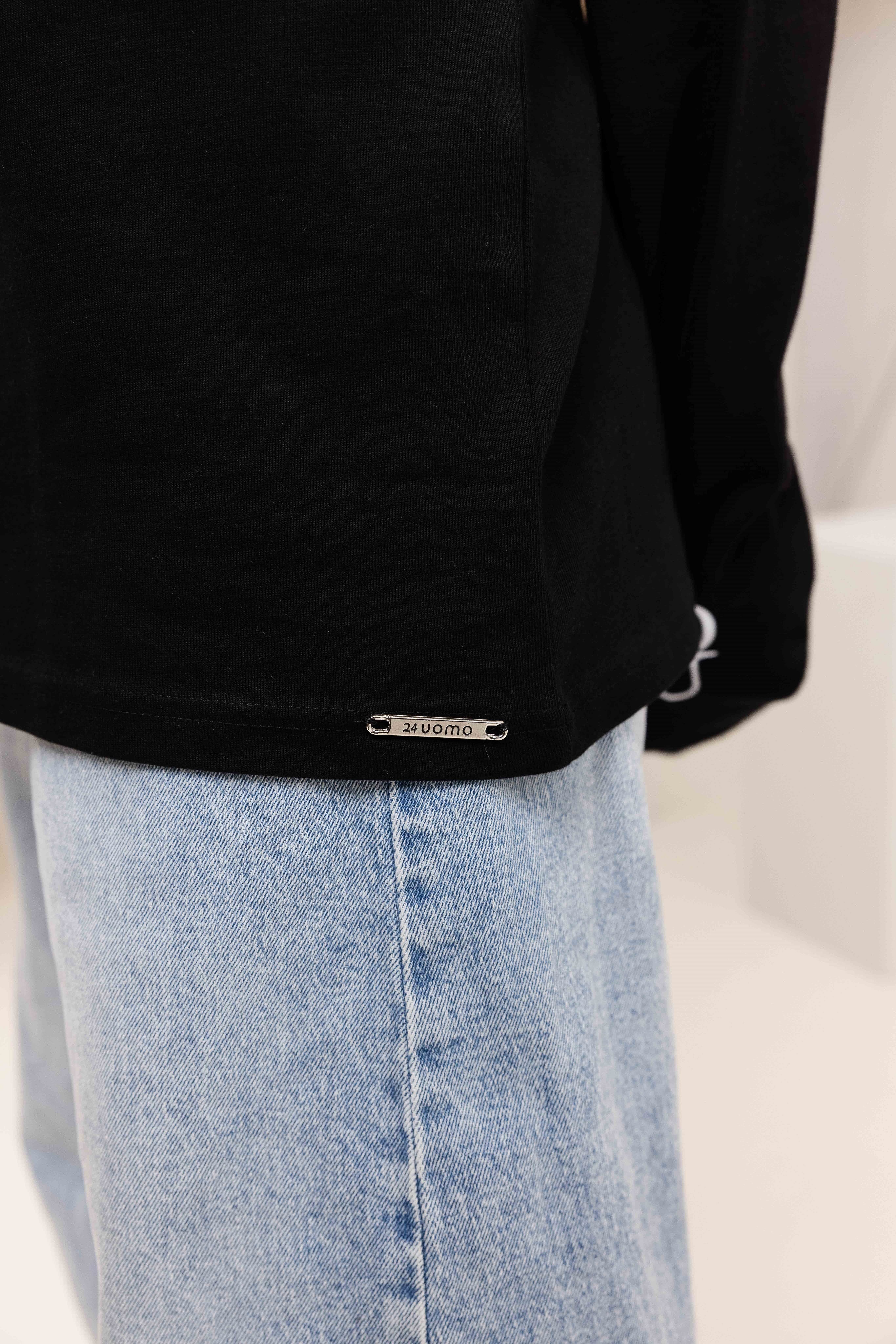 Symbol Longsleeve Shirt Dames Zwart/Wit