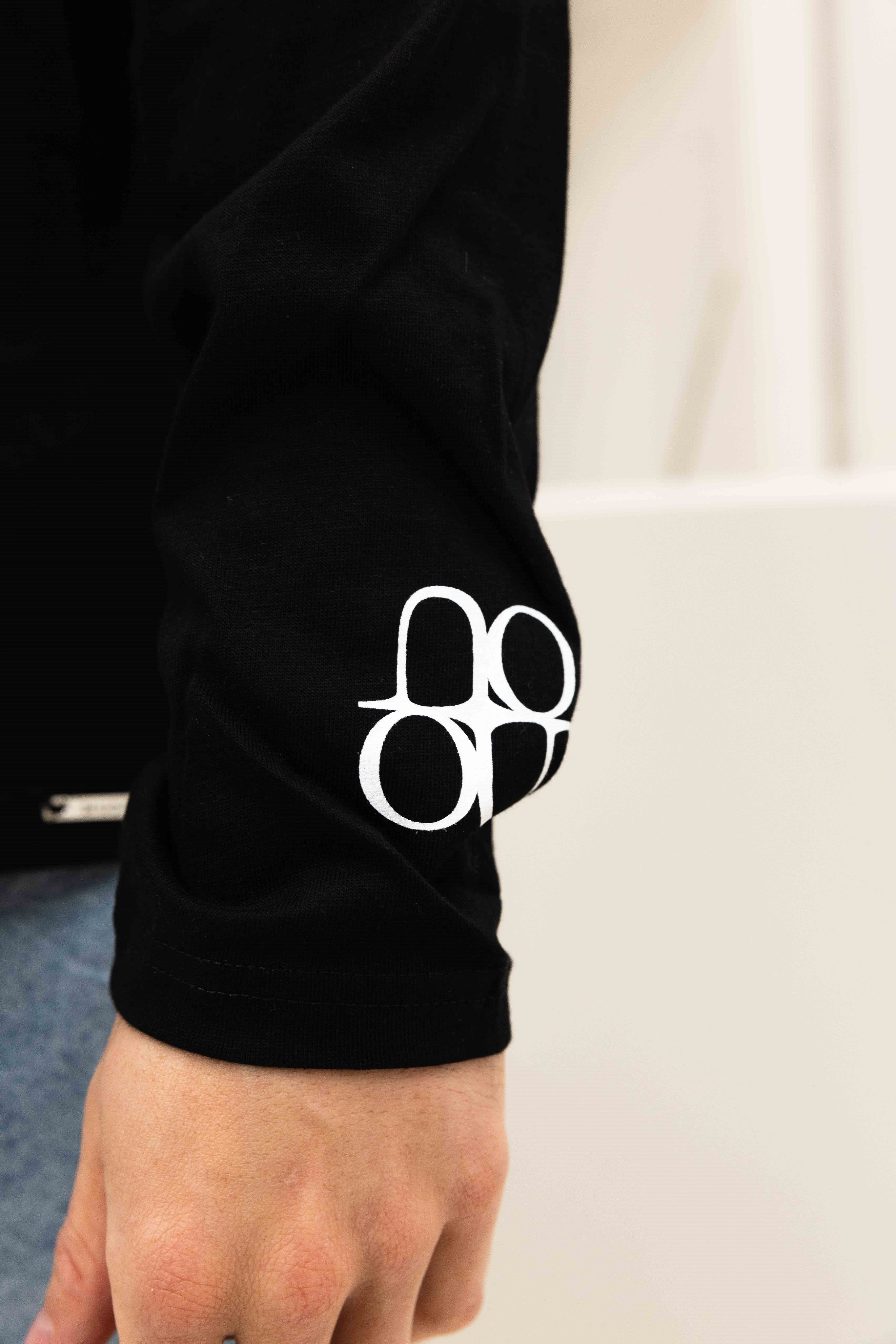 Symbol Longsleeve Shirt Heren Zwart/Wit
