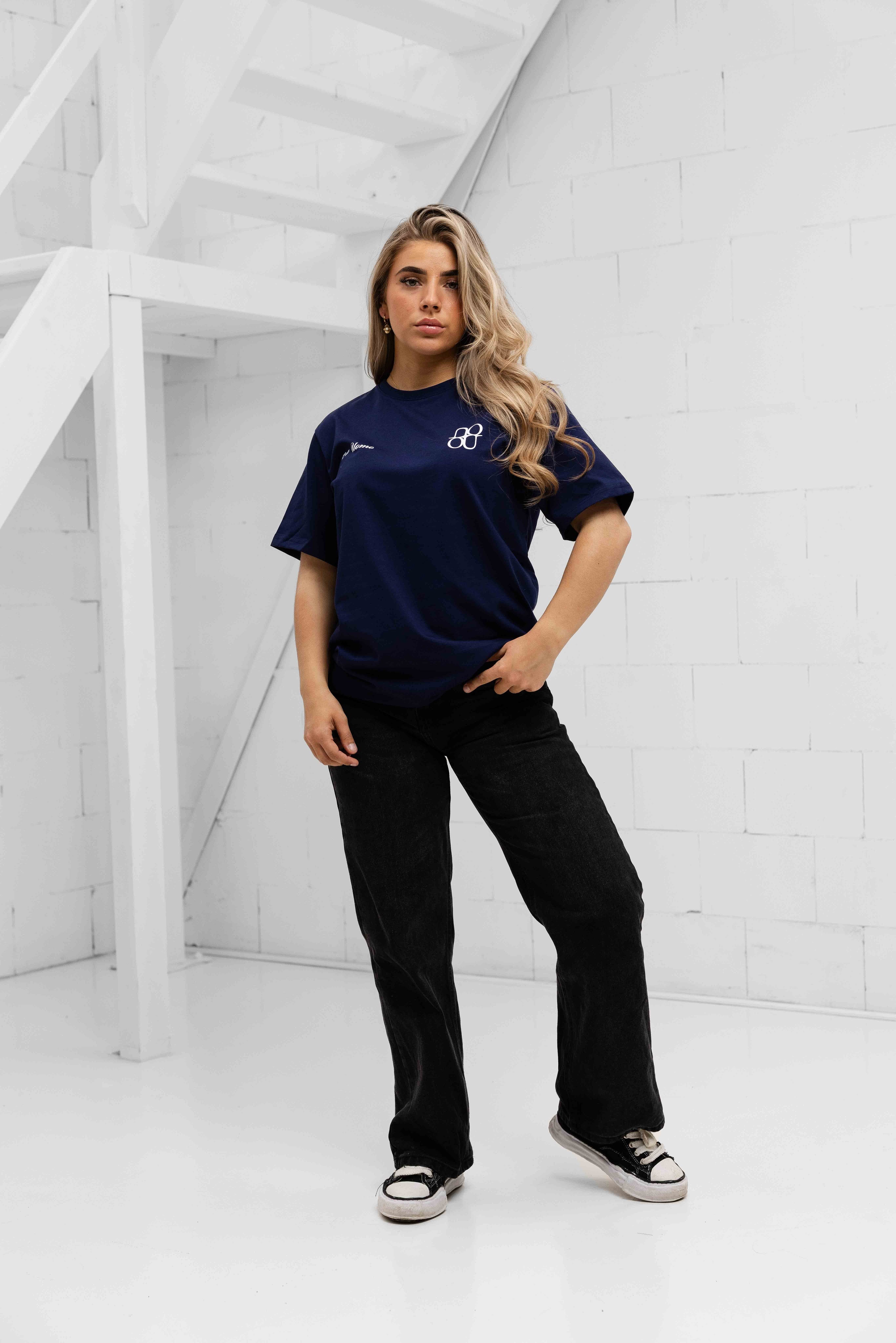 Symbol T-shirt Dames Navy