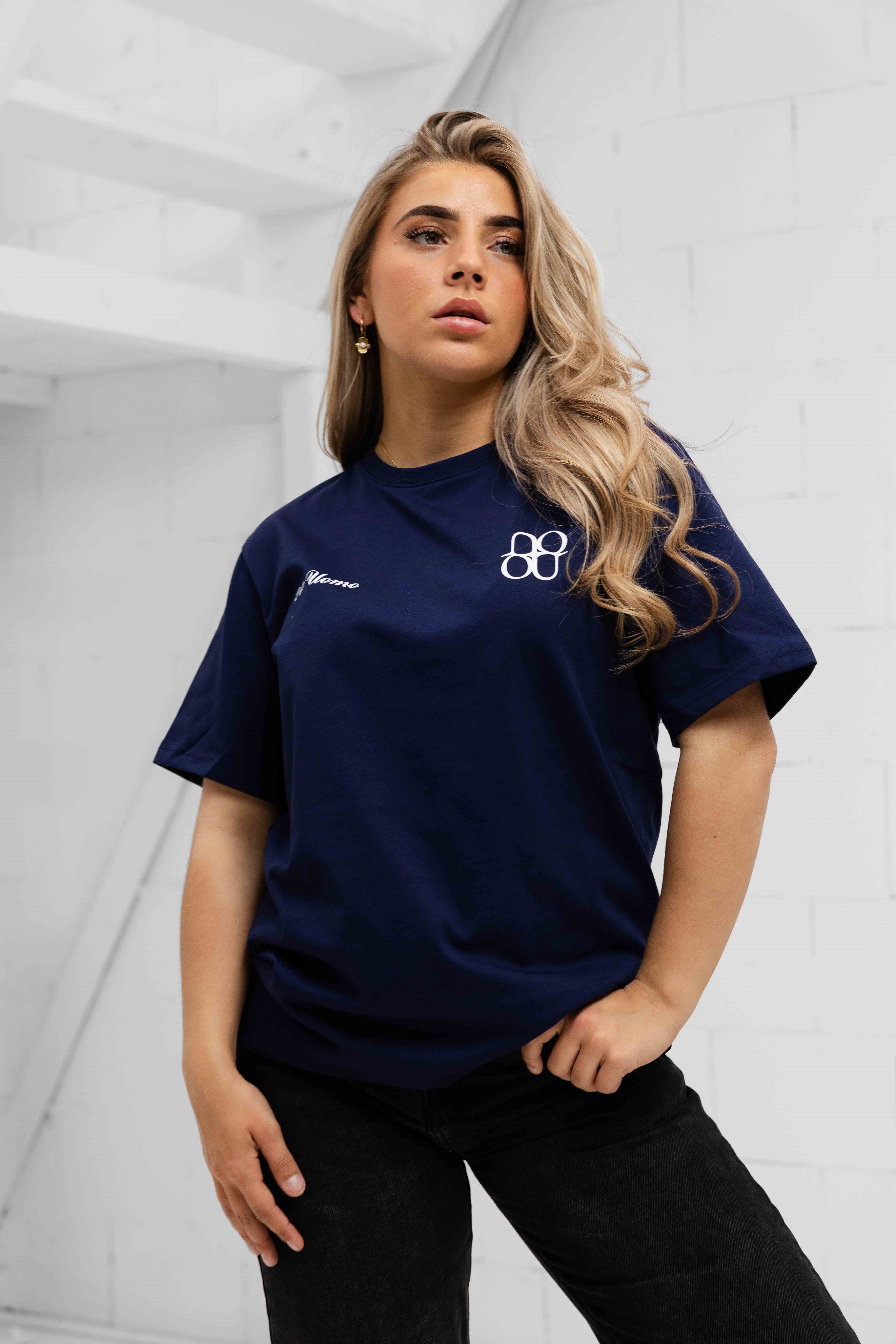 Symbol T-shirt Dames Navy