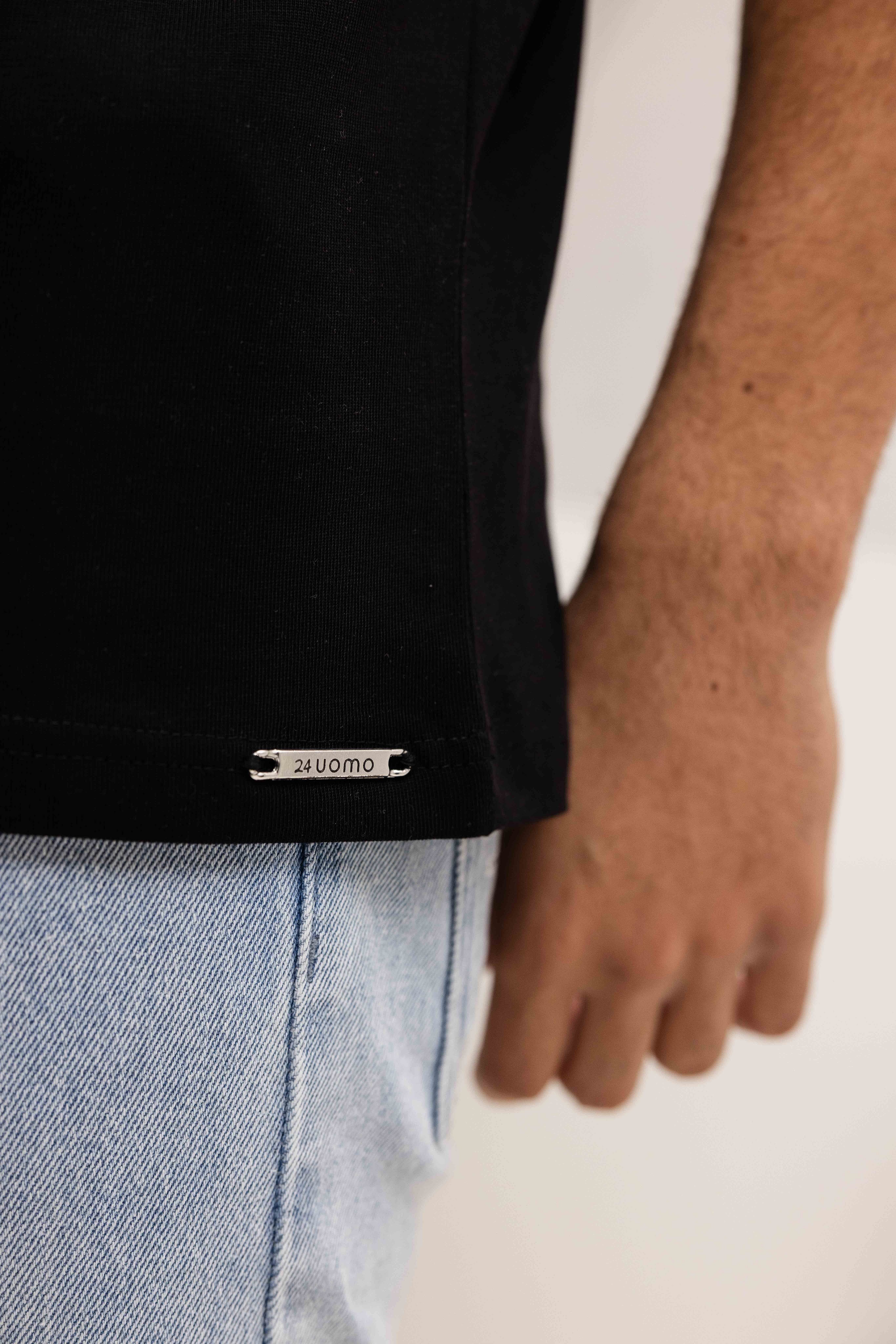 Wave T-shirt Heren Zwart