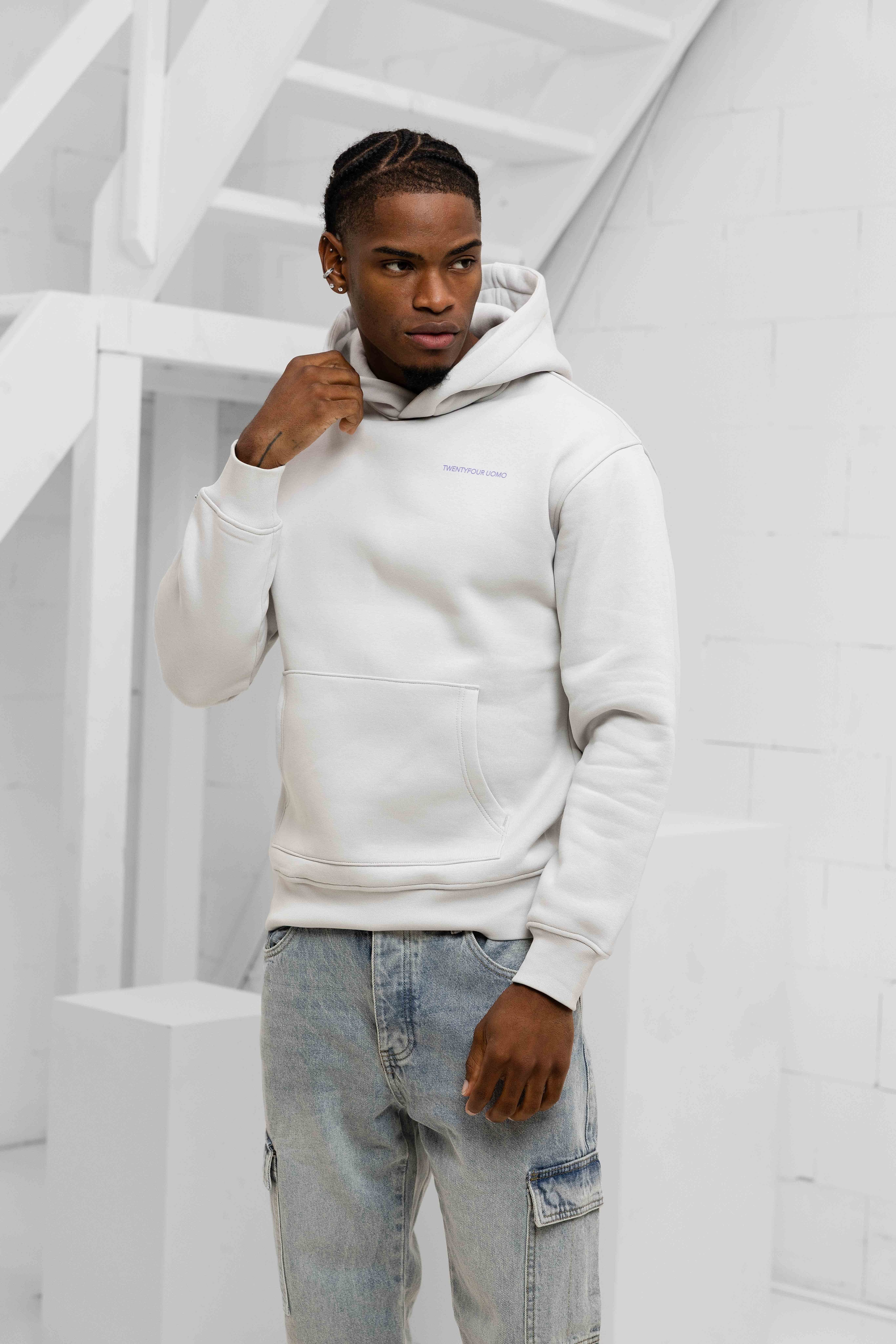 Initial Hoodie Mid Grey