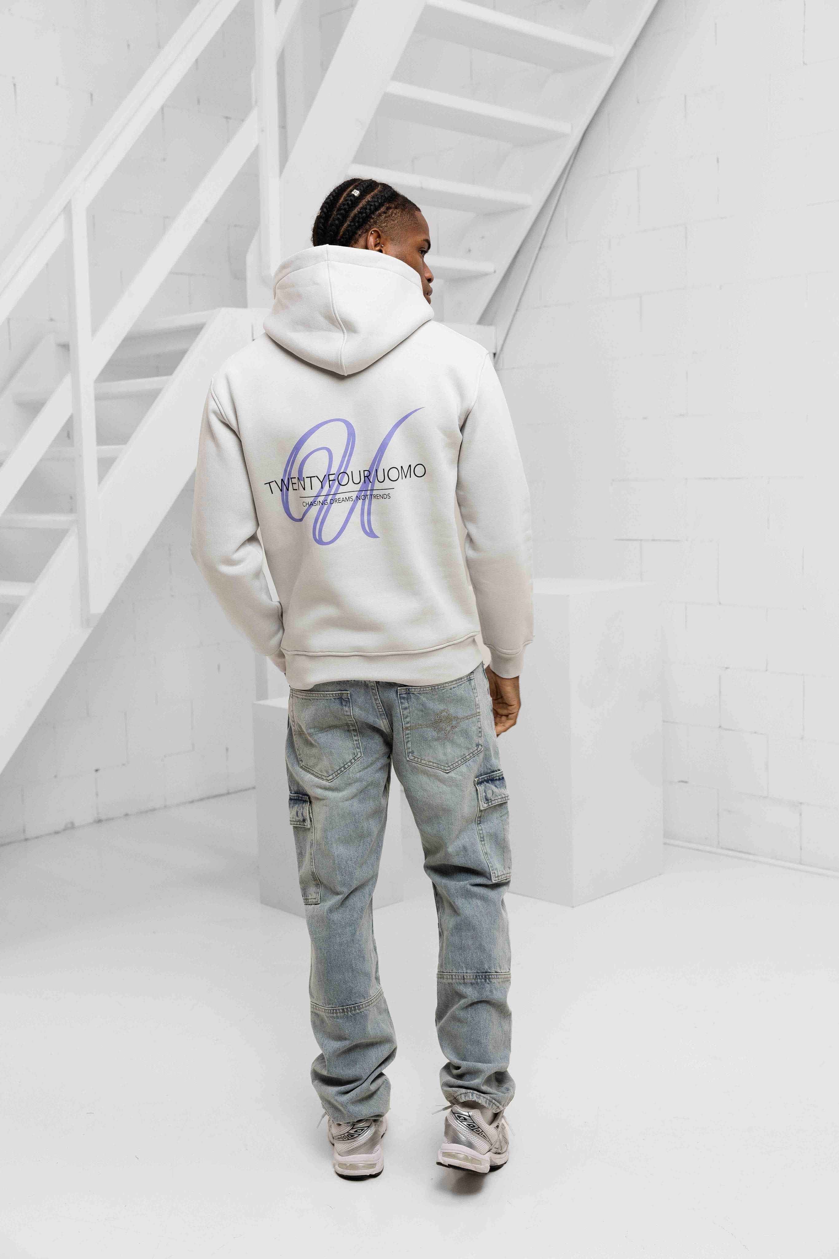 Initial Hoodie Mid Grey