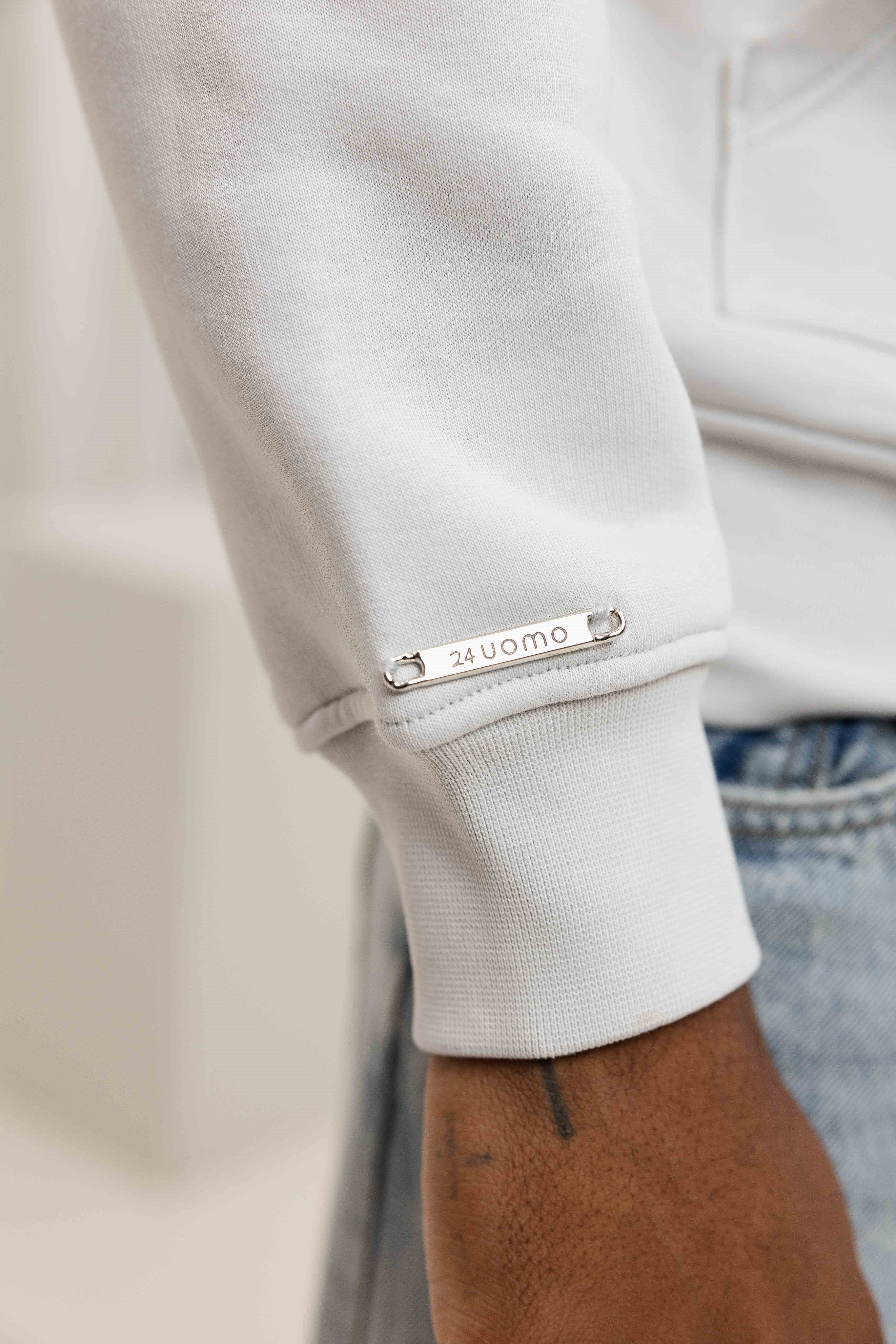 Initial Hoodie Mid Grey