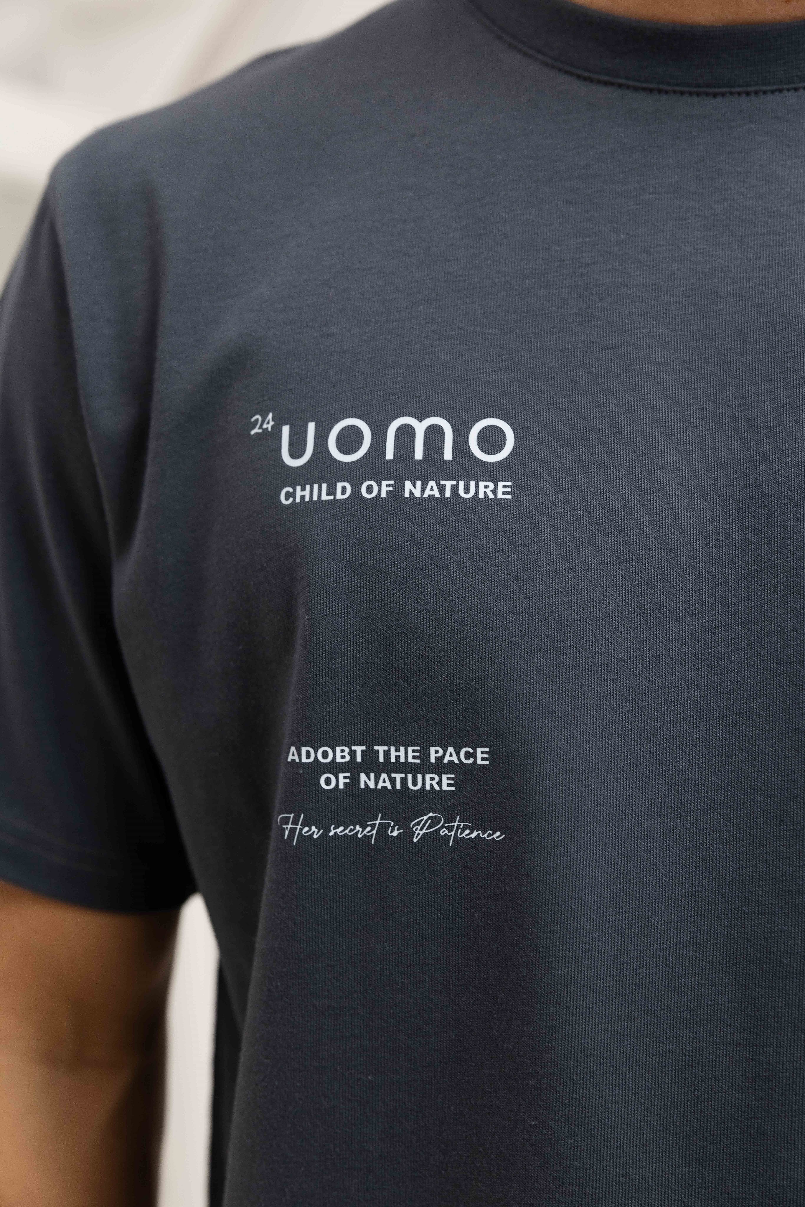 Child Of Nature T-shirt Heren Dark Grey