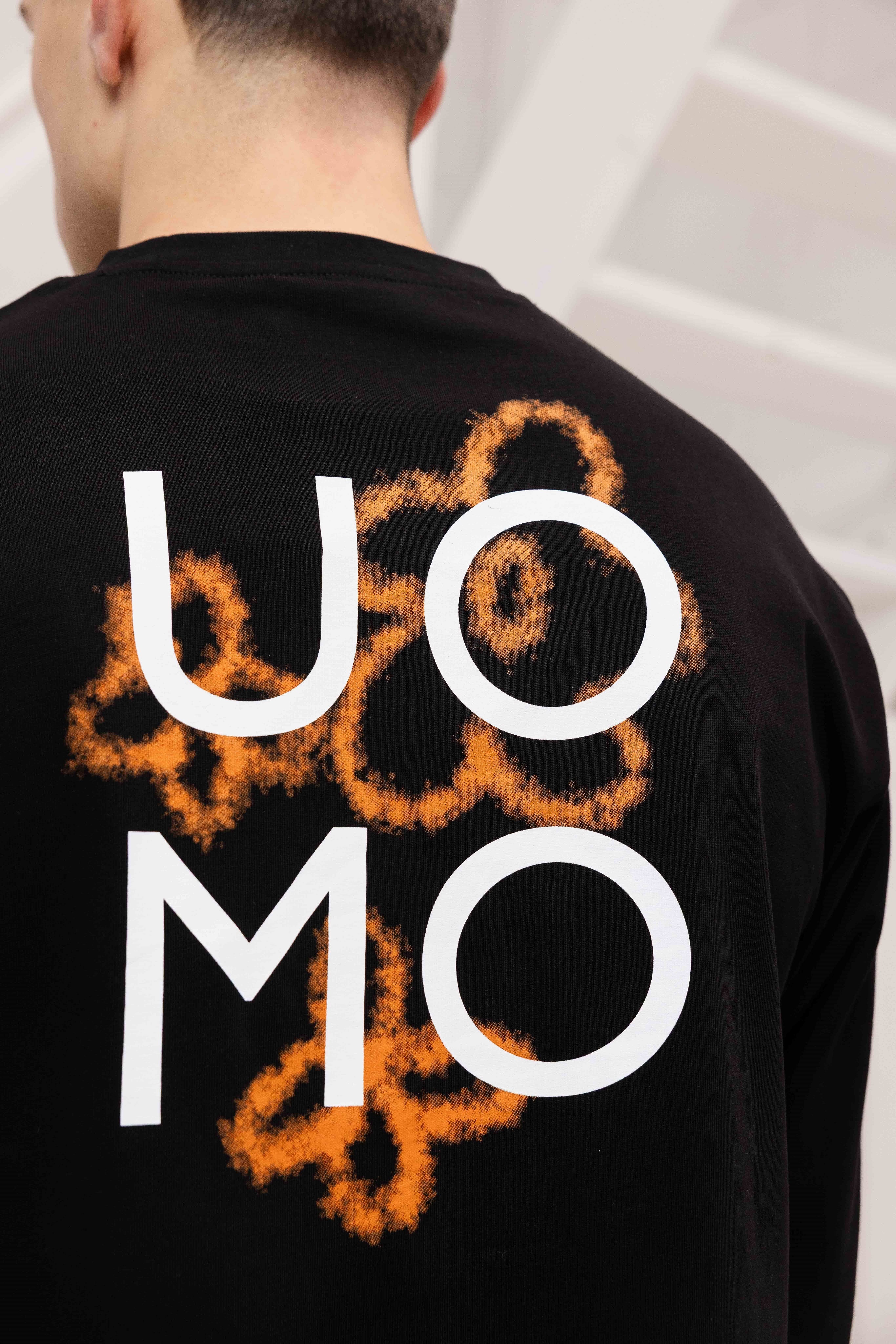 Flora 2.0 Longsleeve Shirt Heren Zwart/Oranje