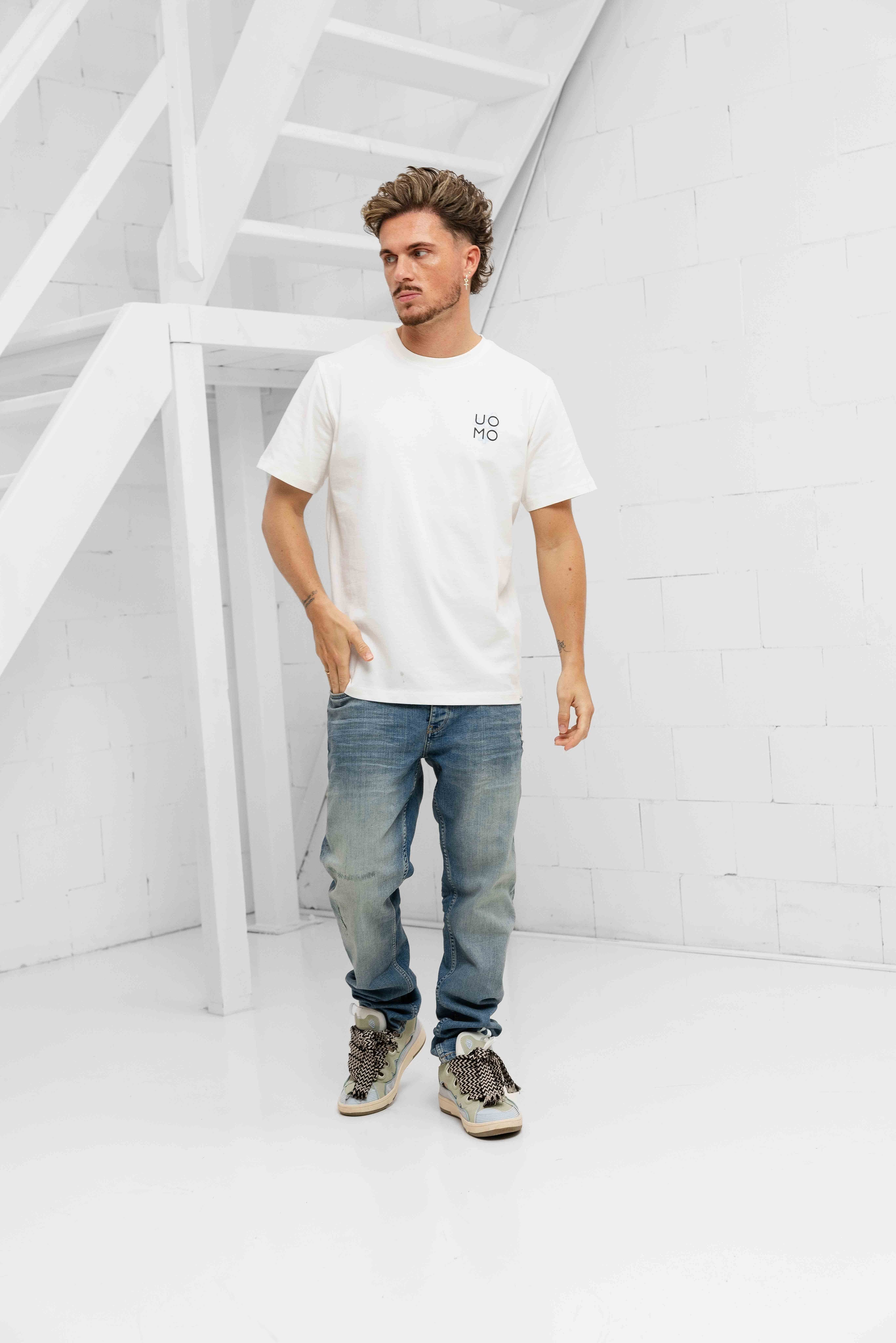 Flora 2.0 T-shirt Heren Off-White