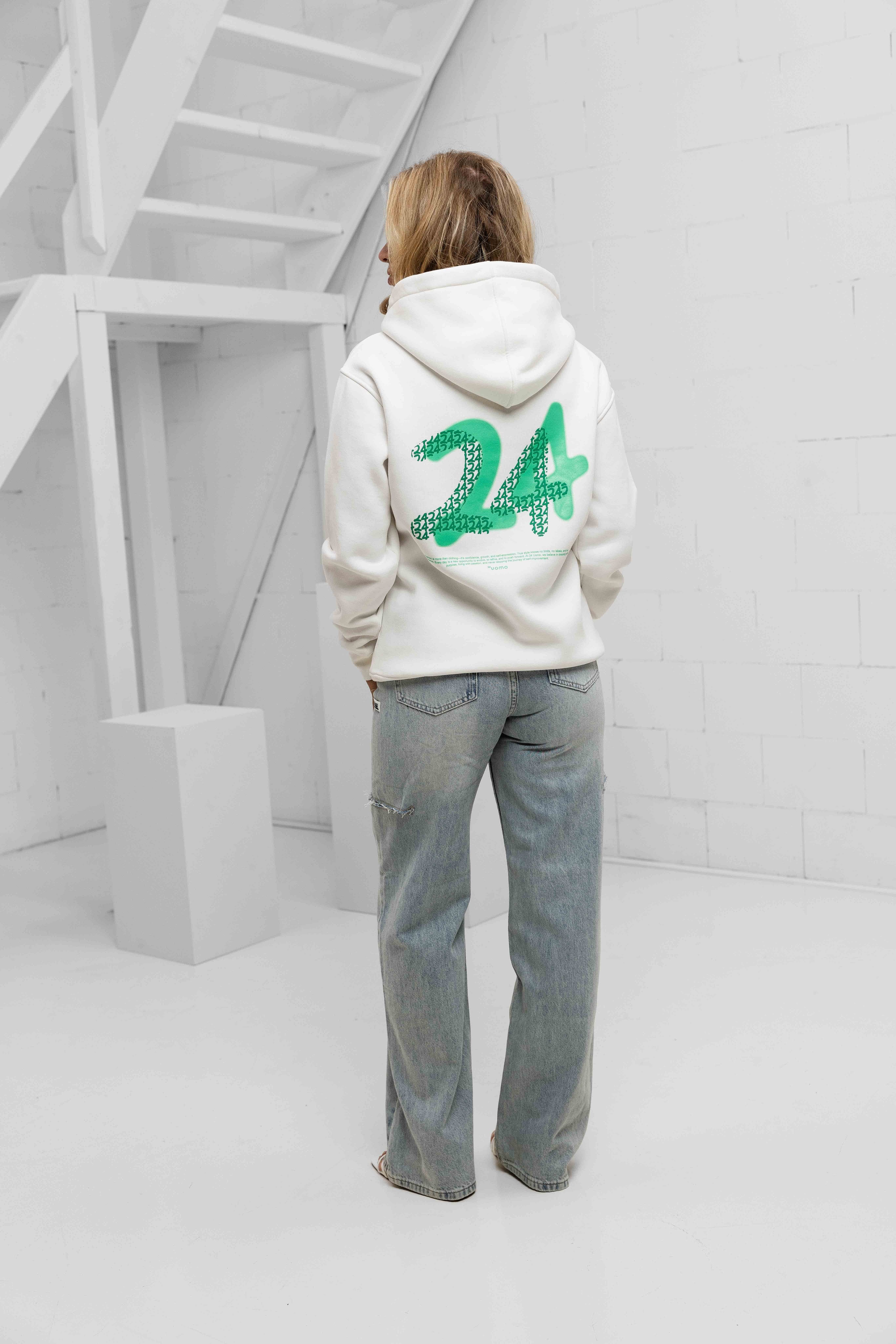 Artwork Hoodie Dames Off-White