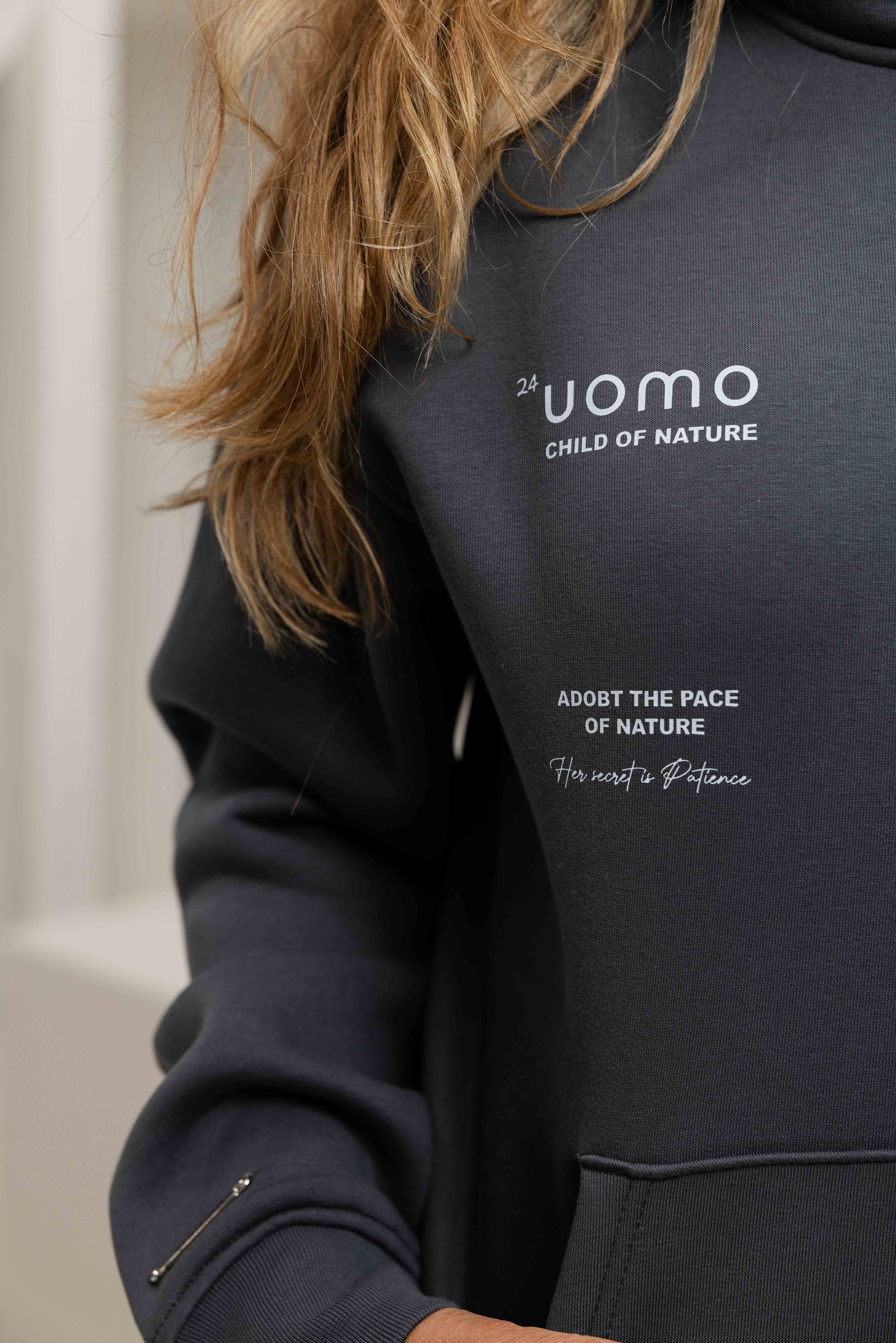 Child Of Nature Hoodie Dames Dark Grey