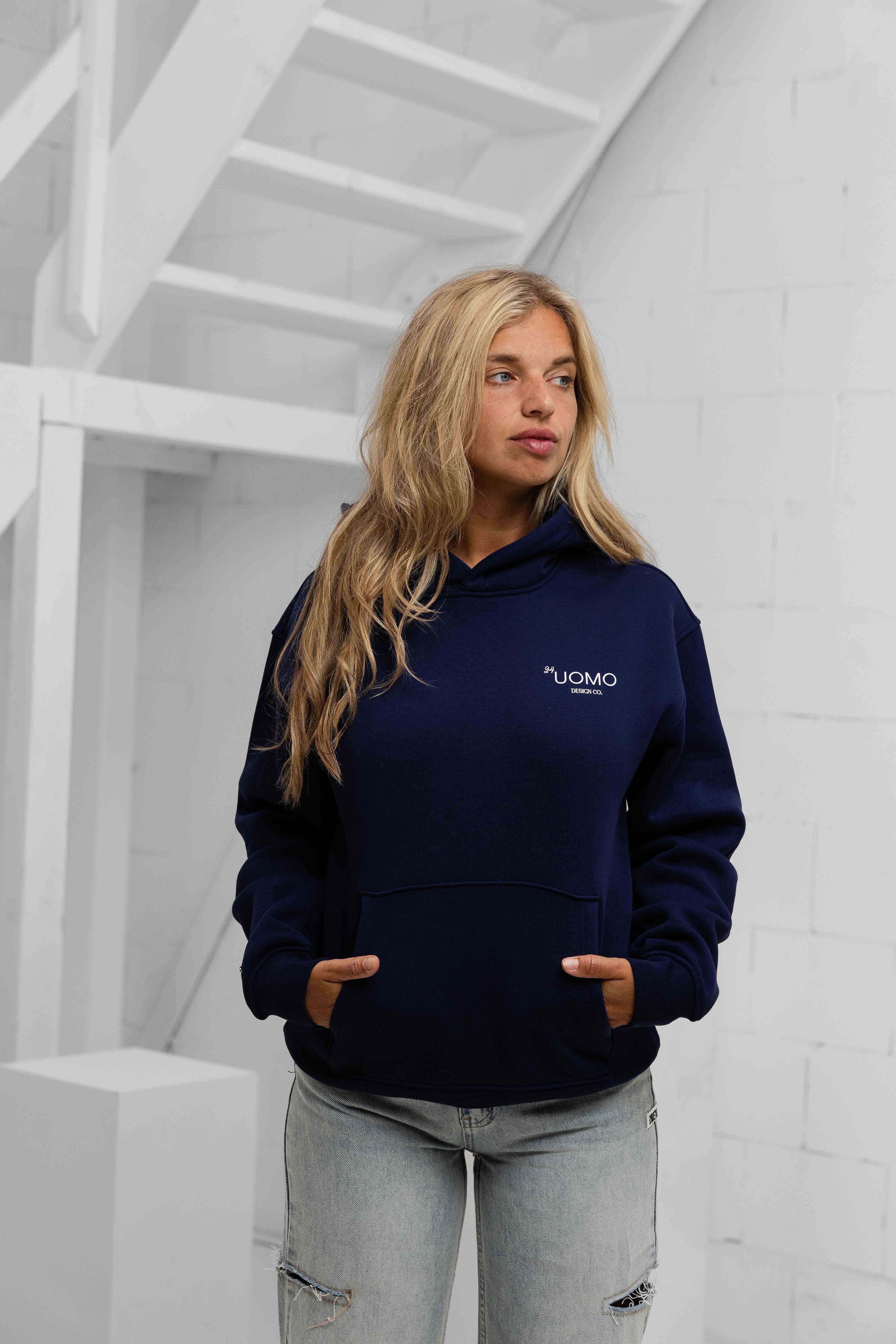 Club 2.0 Hoodie Dames Navy