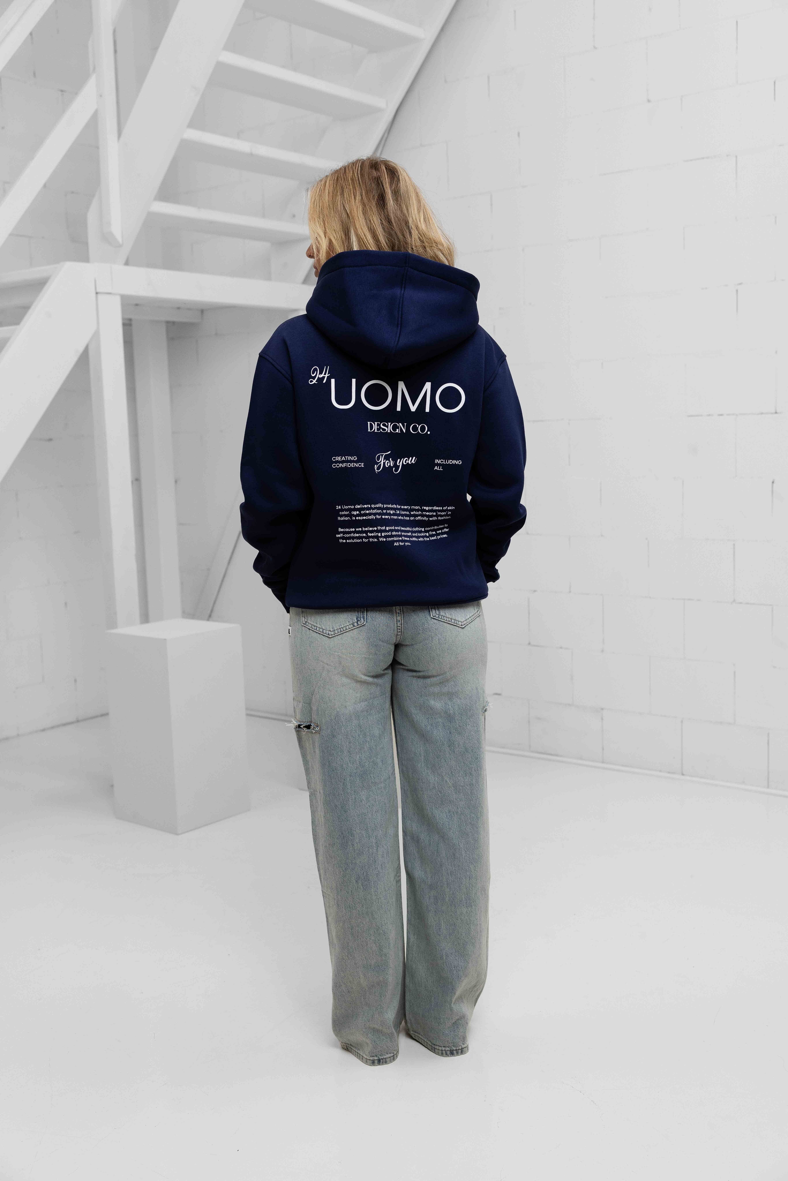 Club 2.0 Hoodie Dames Navy
