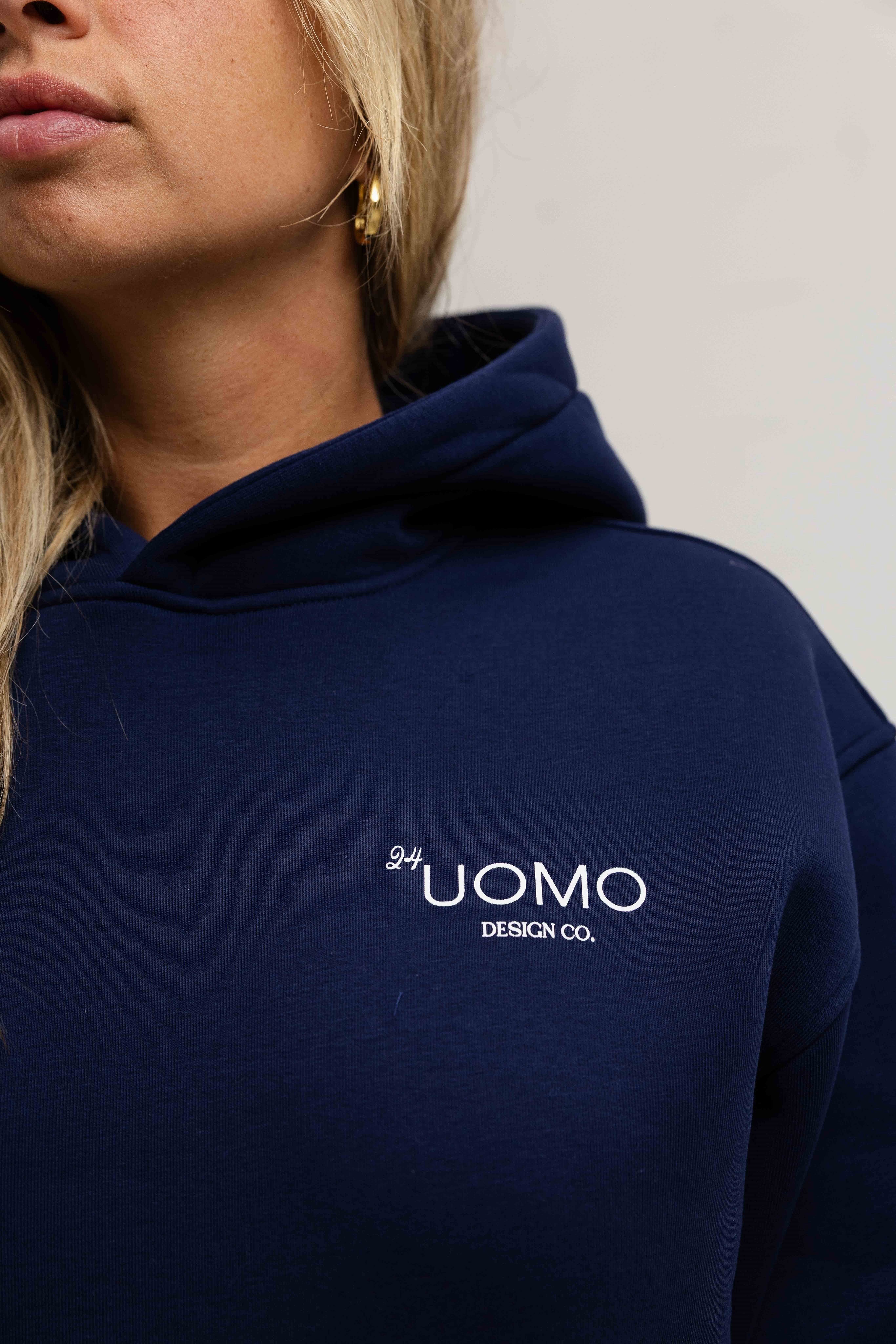Club 2.0 Hoodie Dames Navy