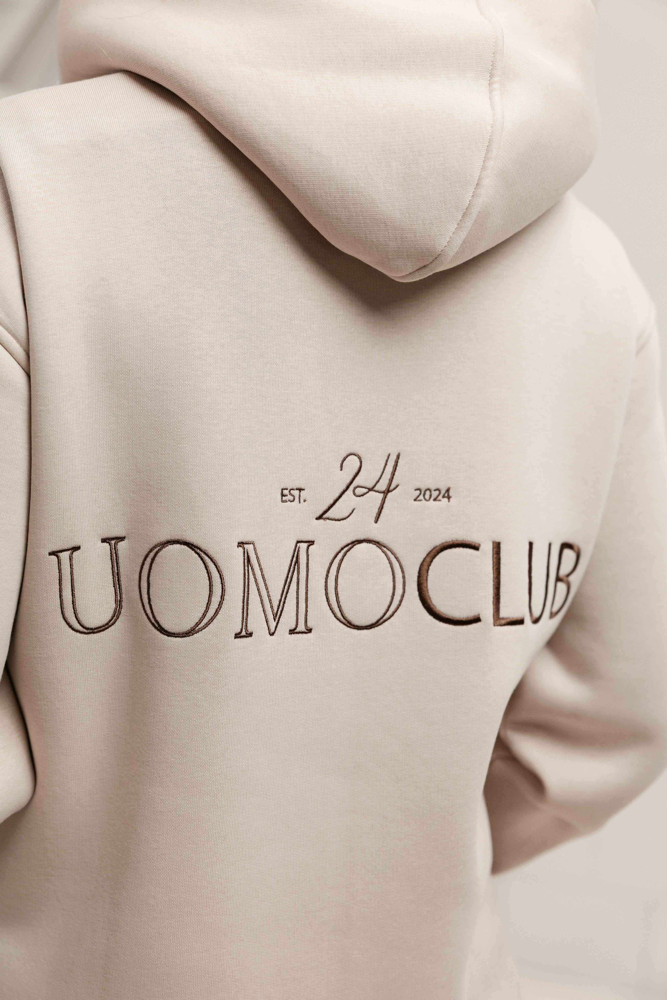 Club Hoodie Dames Beige