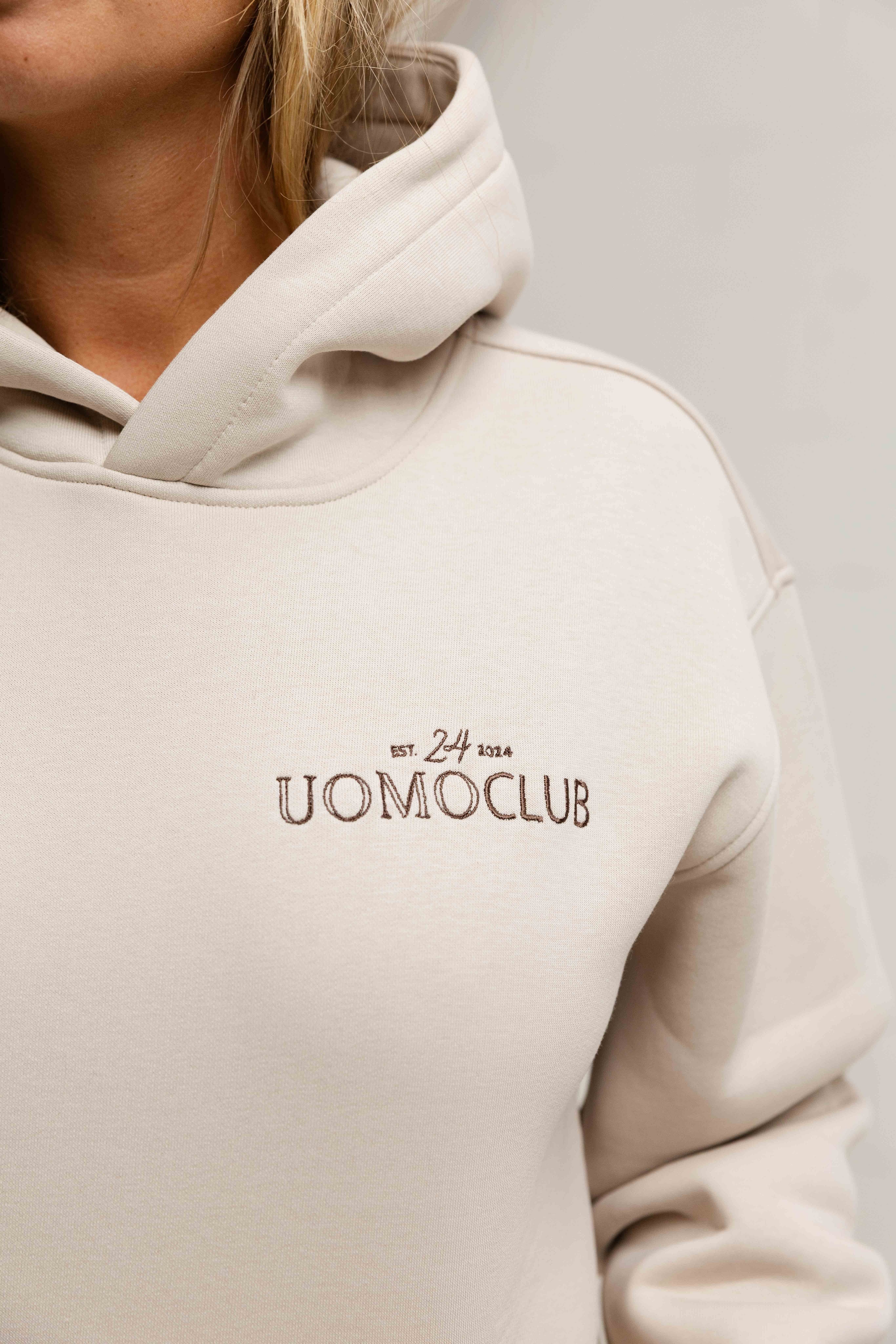 Club Hoodie Dames Beige