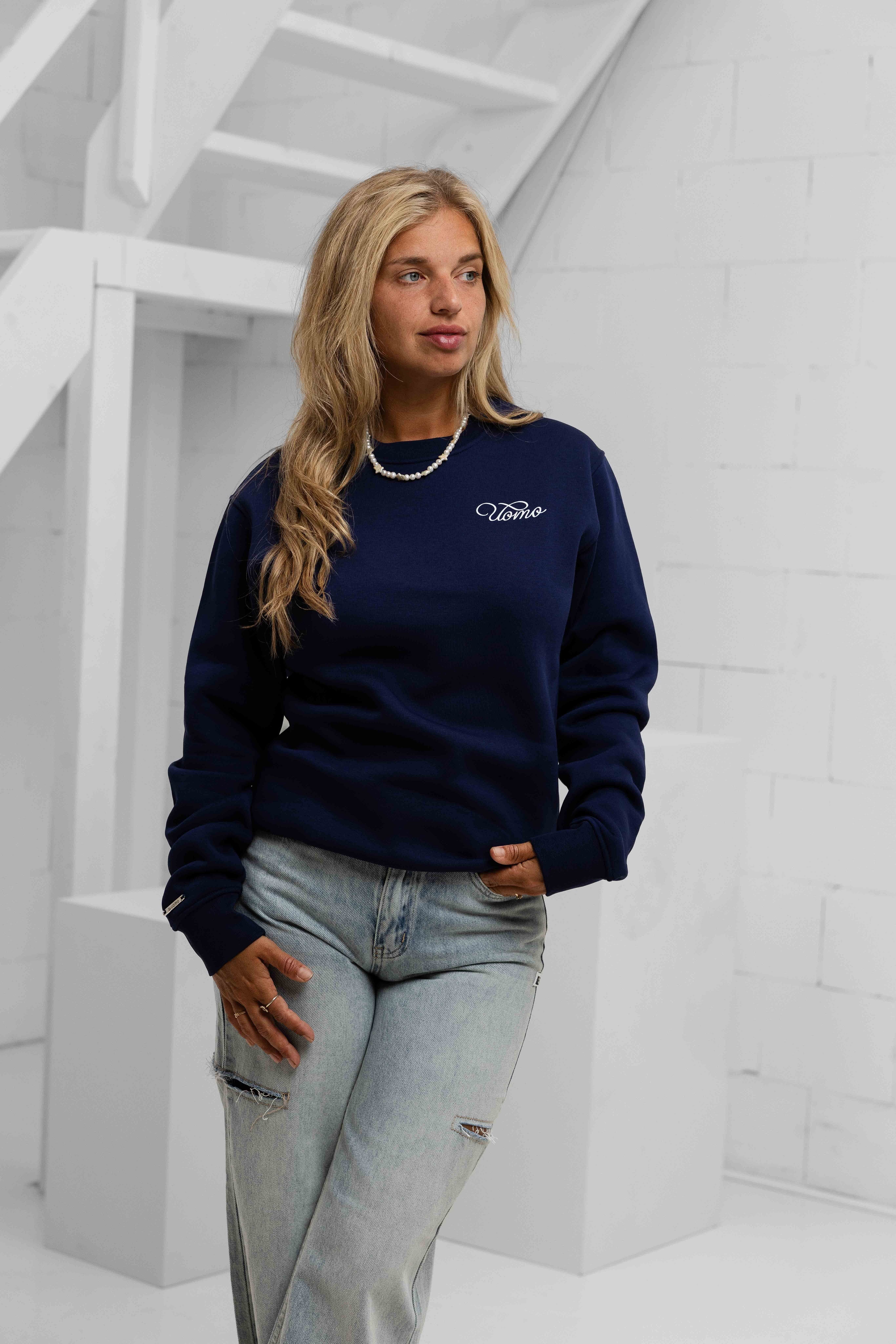 Never Stop Growing Sweater Dames Navy