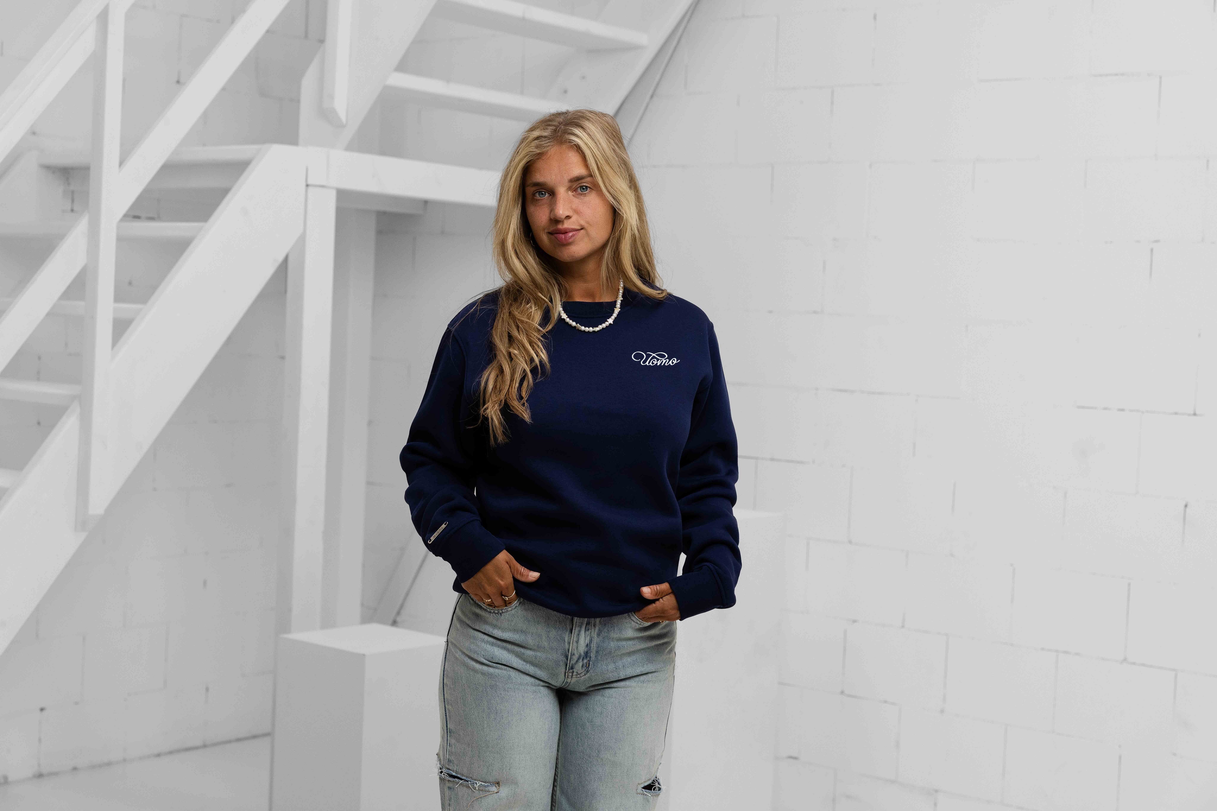 Never Stop Growing Sweater Dames Navy