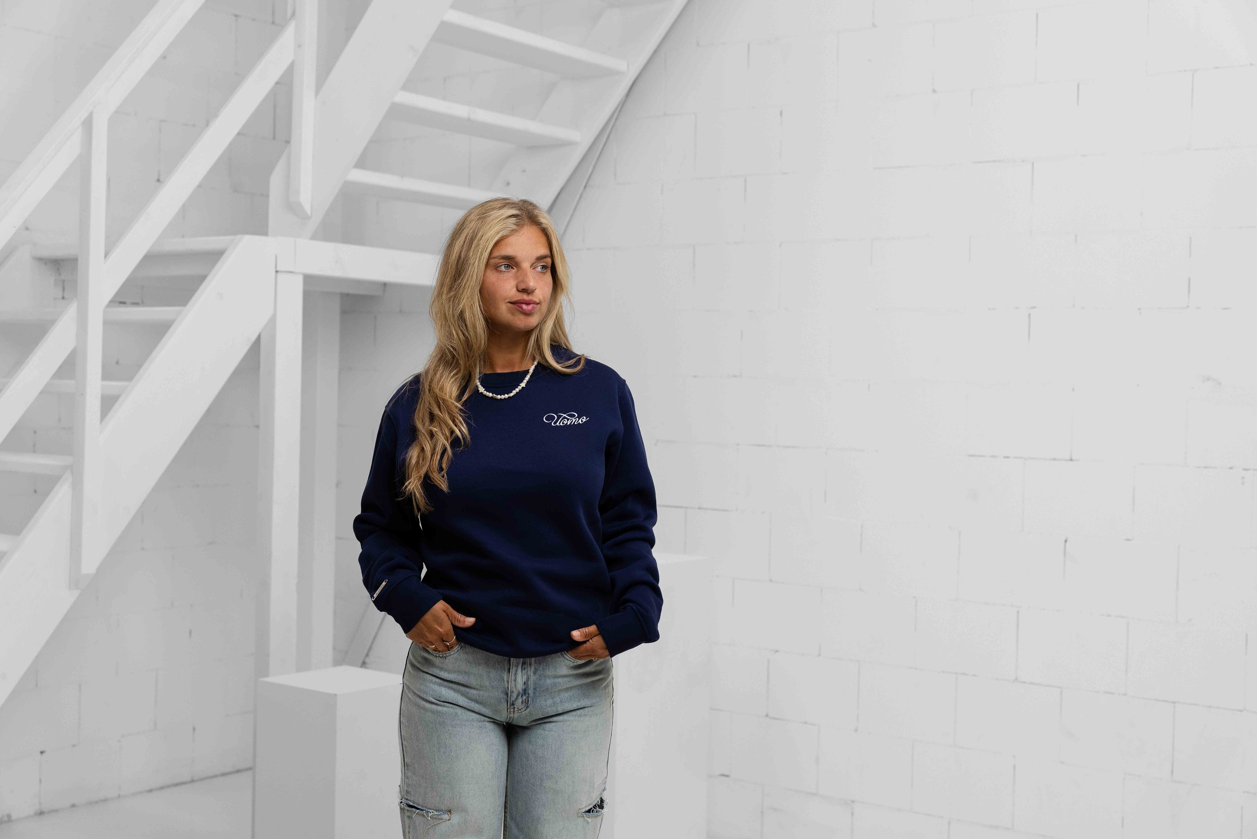 Never Stop Growing Sweater Dames Navy