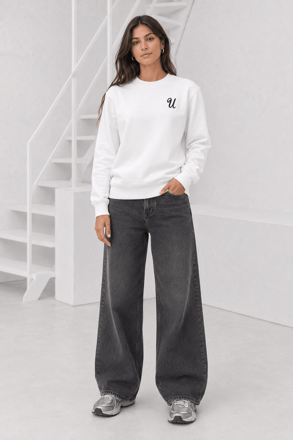 U Sweater Dames Off-White