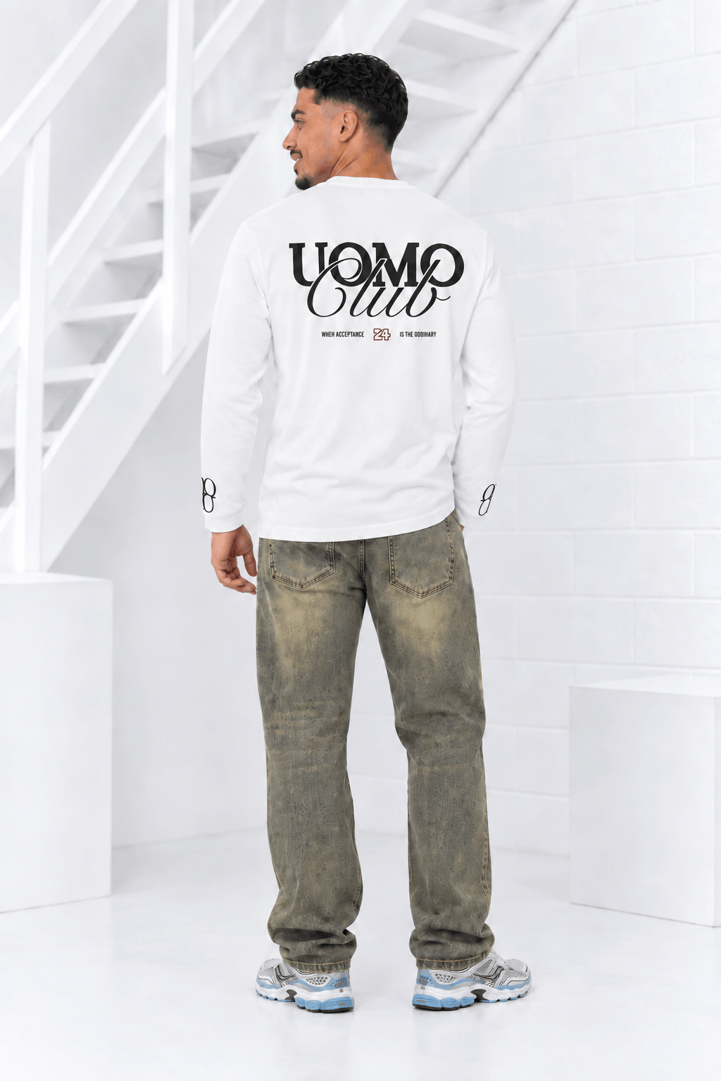 Community Longsleeve Heren Off-White