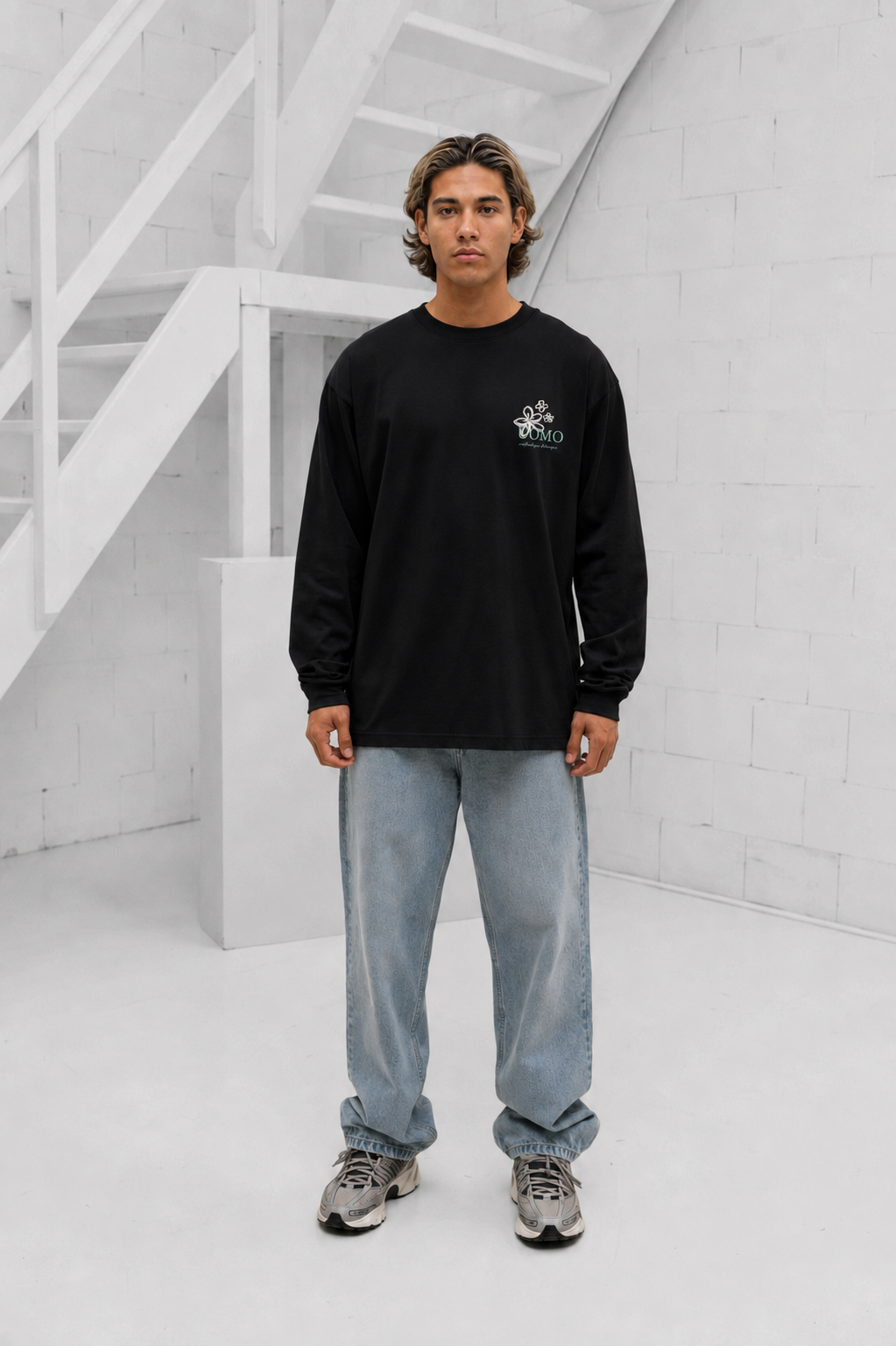 Flora Longsleeve Heren Zwart