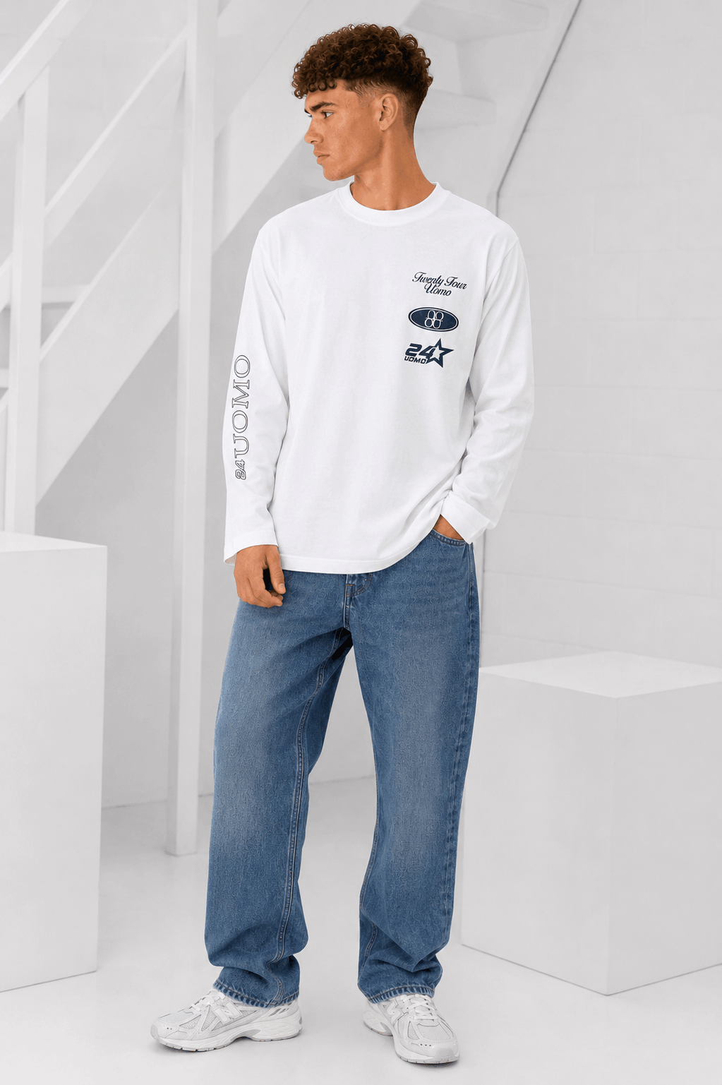 Midnight Circuit Longsleeve Heren Off-White