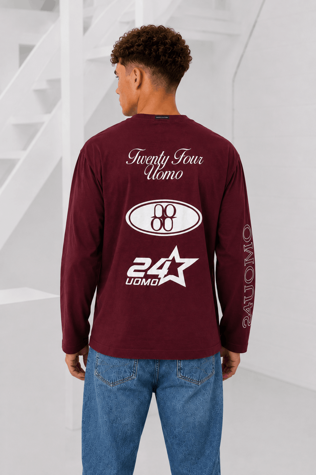 Midnight Circuit Longsleeve Heren Bordeaux