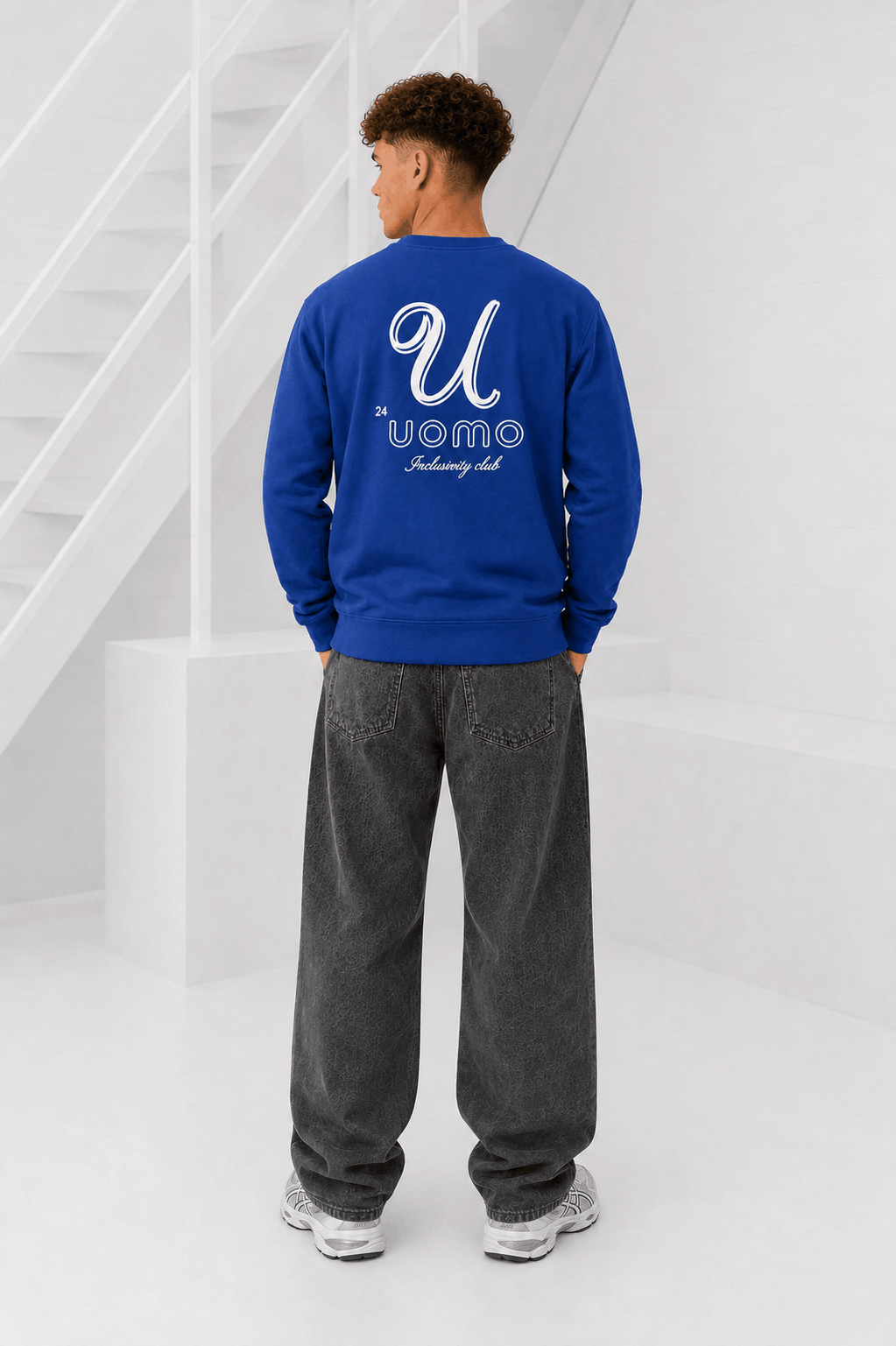 U Sweater Heren Donkerblauw