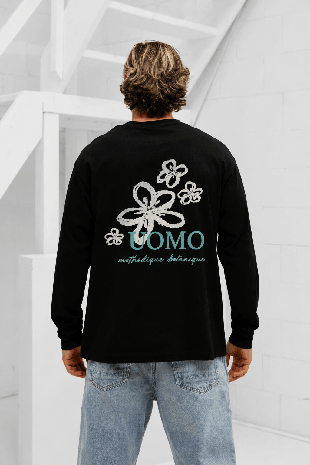 Flora Longsleeve Heren Zwart