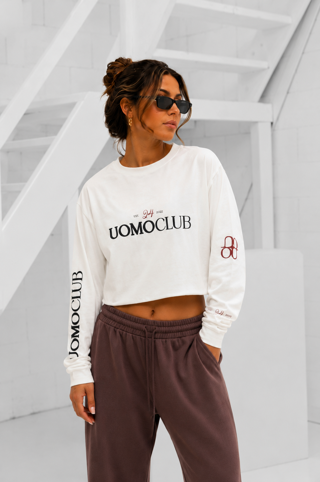 Icon Longsleeve Shirt Dames Off-White