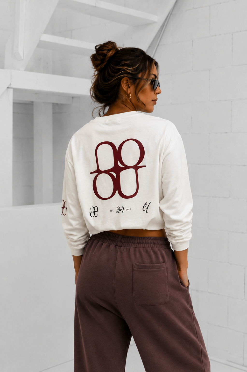 Icon Longsleeve Shirt Dames Off-White