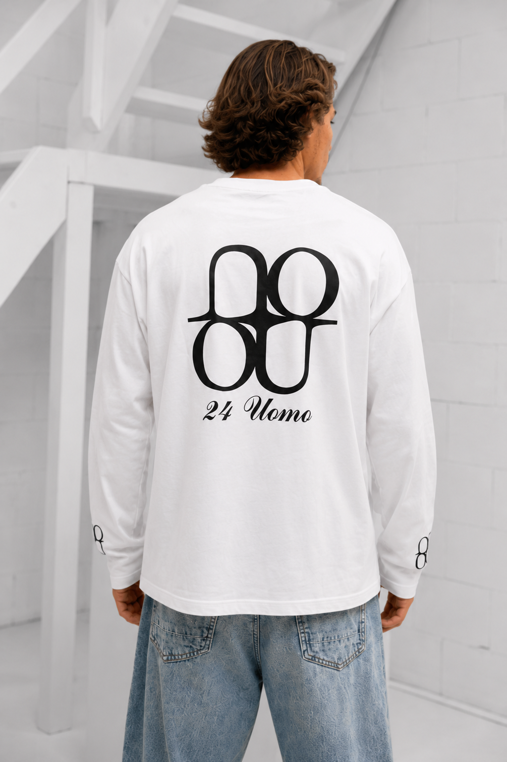 Symbol Longsleeve Shirt Heren Off-White/Zwart