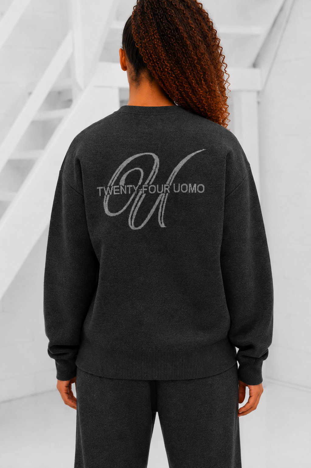 Knitted Trainingspak Dames Donkergrijs PRE-ORDER 8 SEPTEMBER