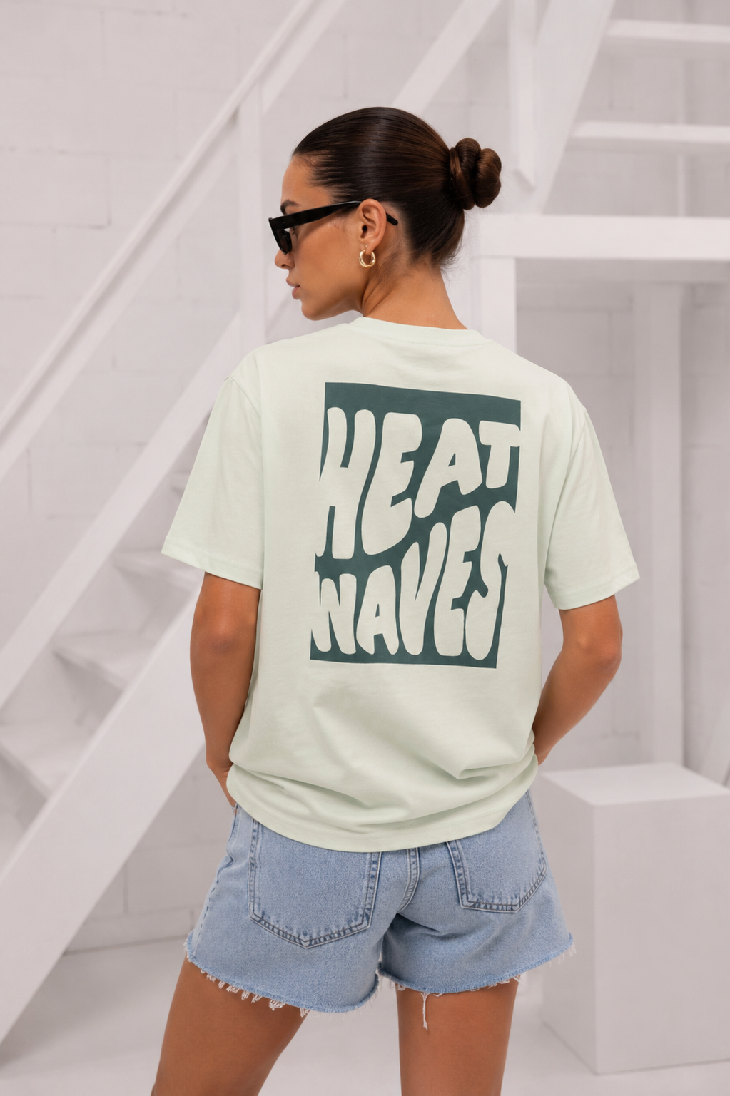 Heat Wave T-shirt Men Green