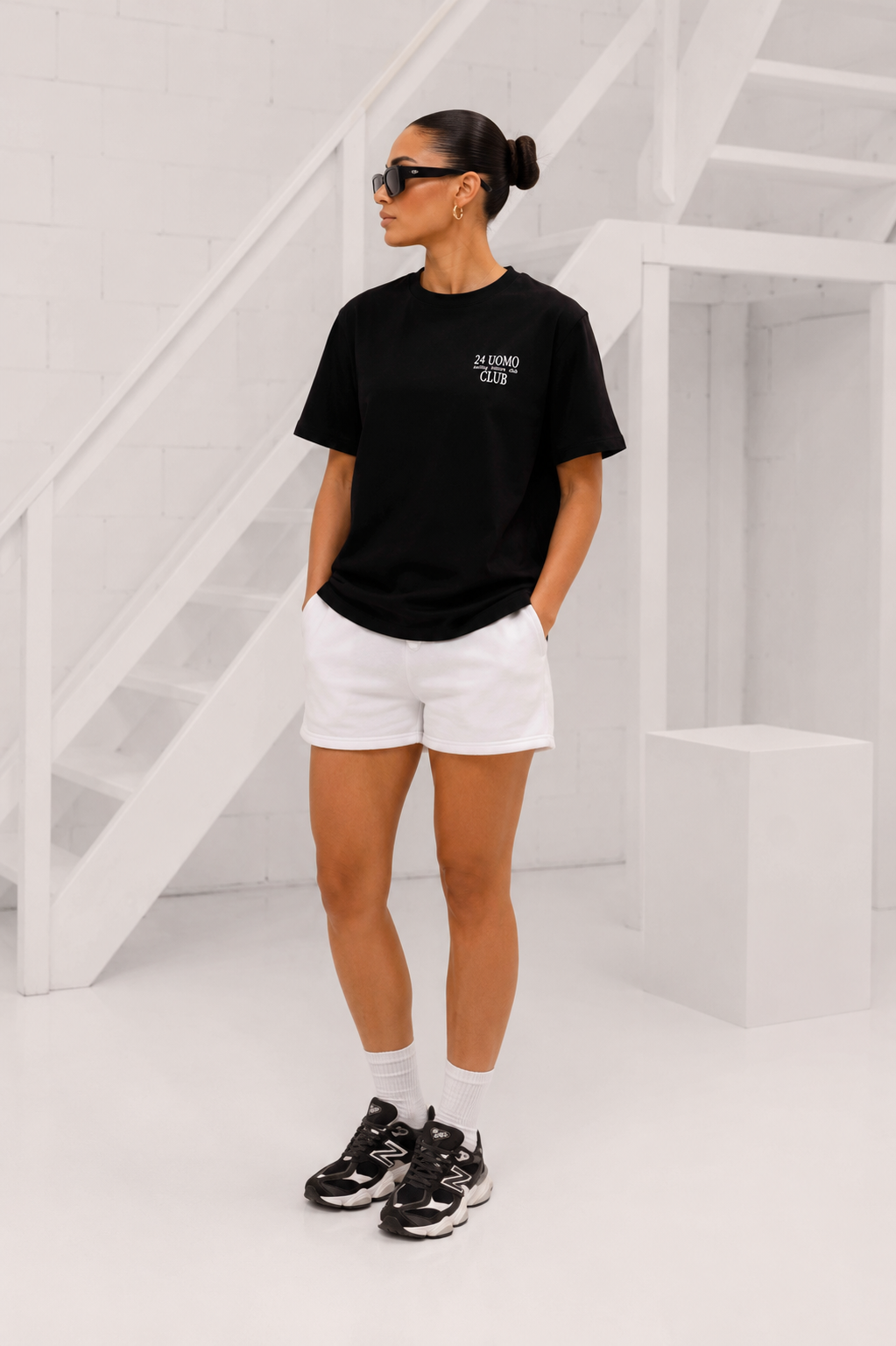 Leisure Club T-shirt Dames Zwart