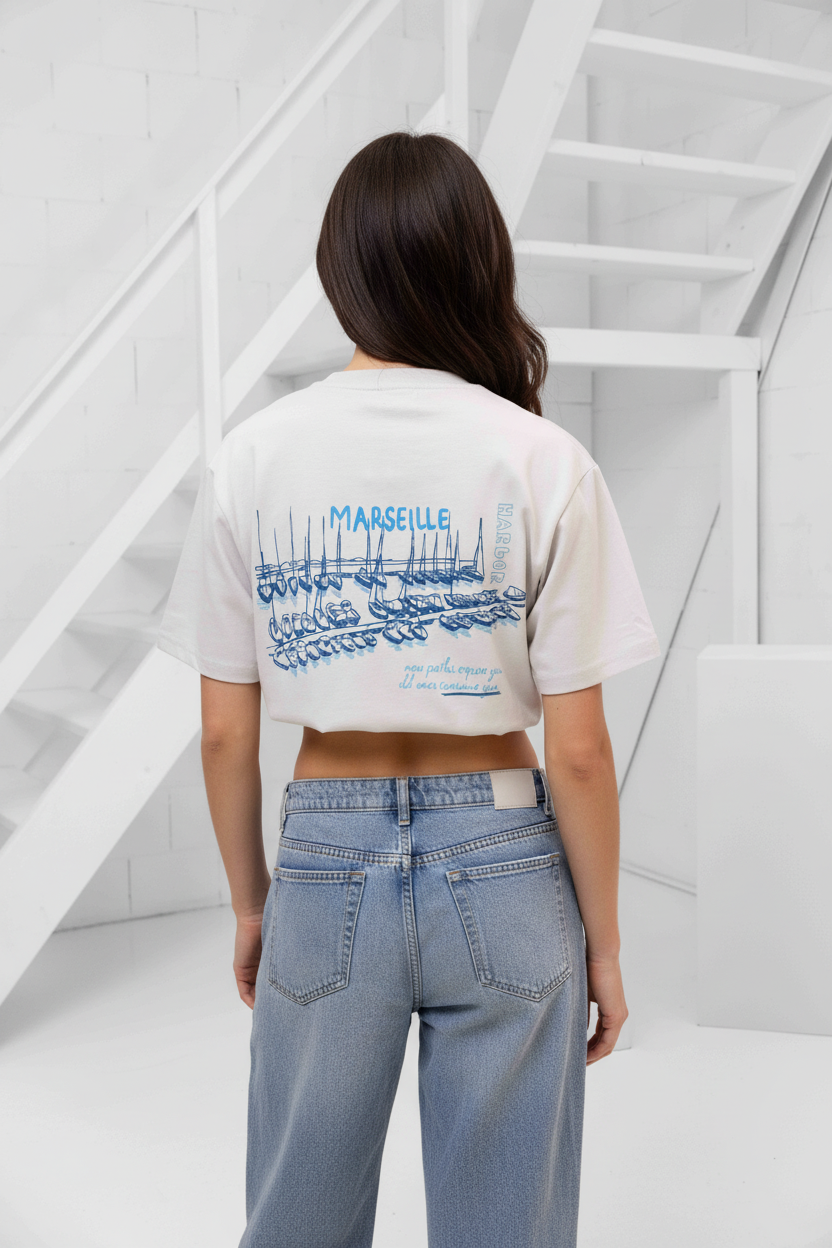 Marseille T-shirt Men Grey
