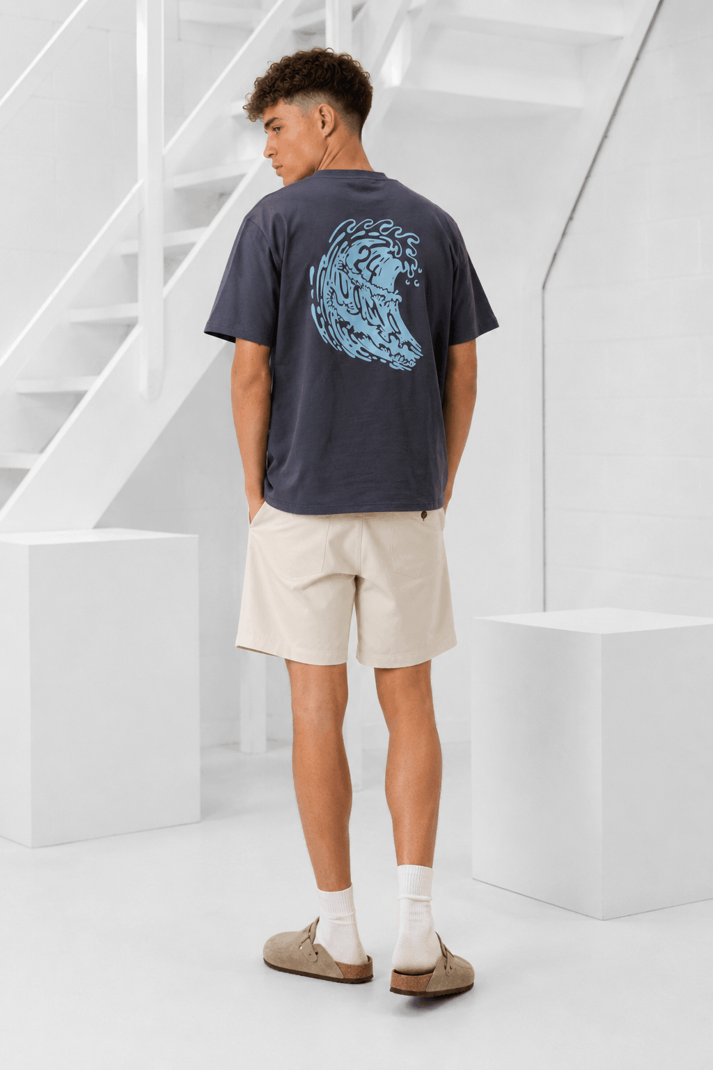 Surf T-shirt Heren Grijs