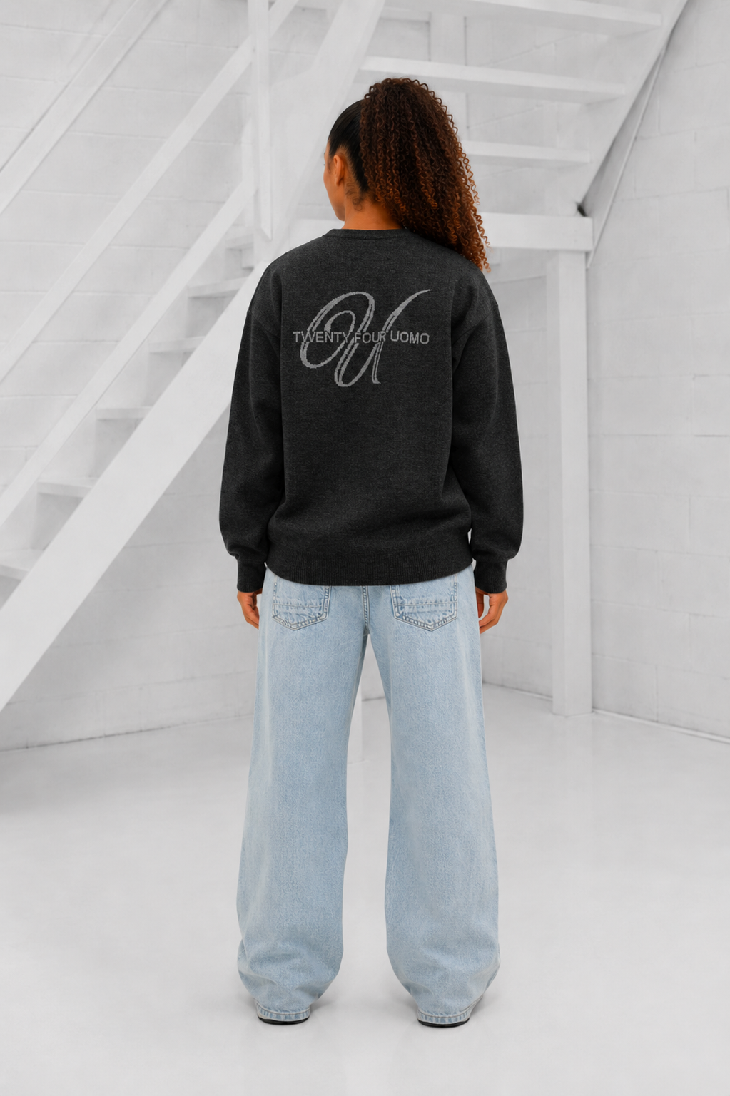 Knitted Sweater Dames Donkergrijs PRE-ORDER 8 SEPTEMBER