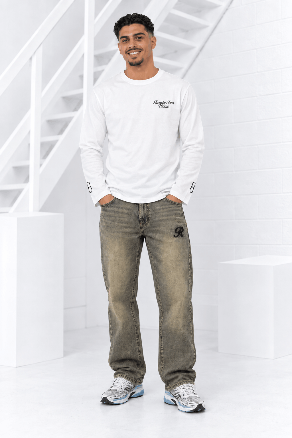 Community Longsleeve Heren Off-White