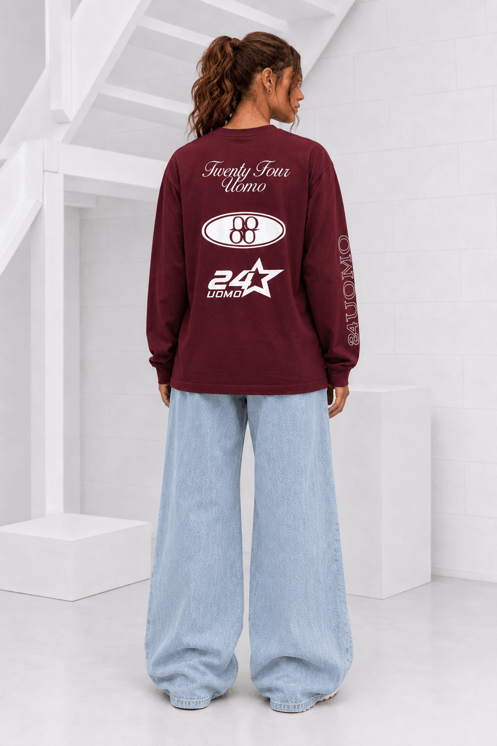 Midnight Circuit Longsleeve Dames Bordeaux