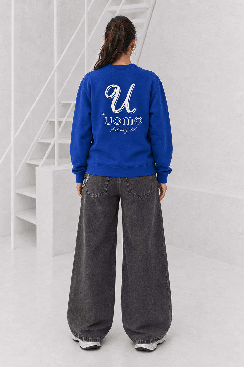 U Sweater Dames Donkerblauw