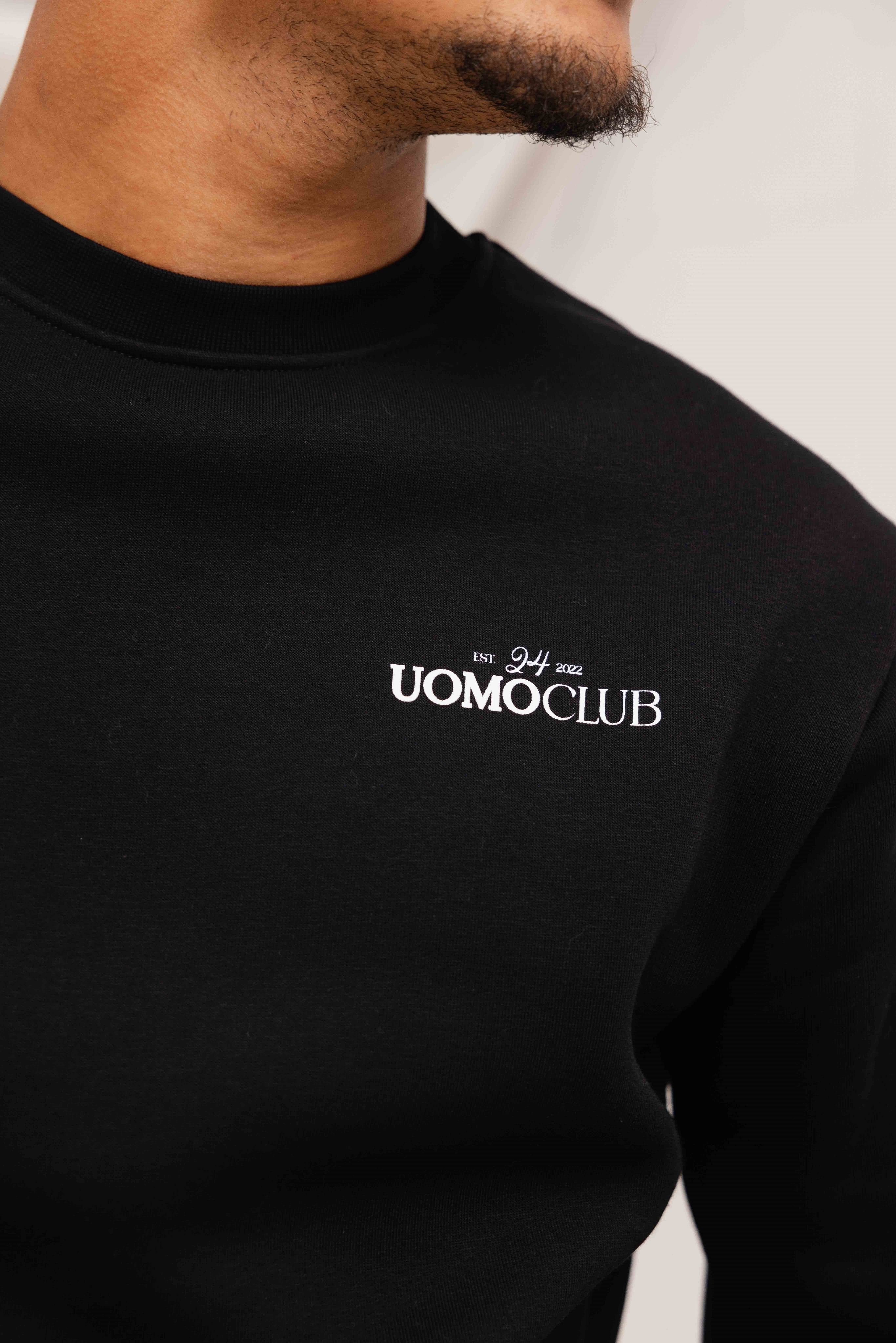 Club Crewneck Heren Zwart