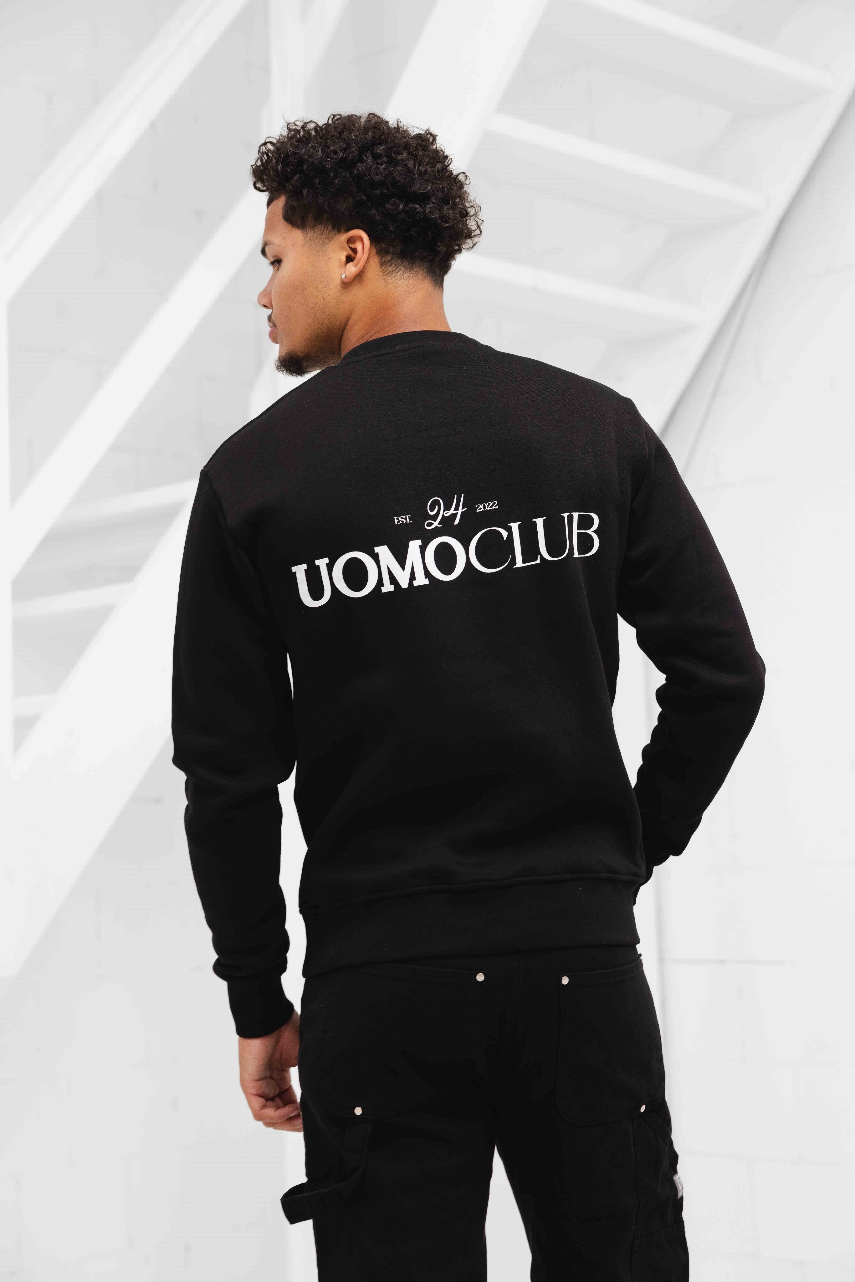 Club Crewneck Heren Zwart