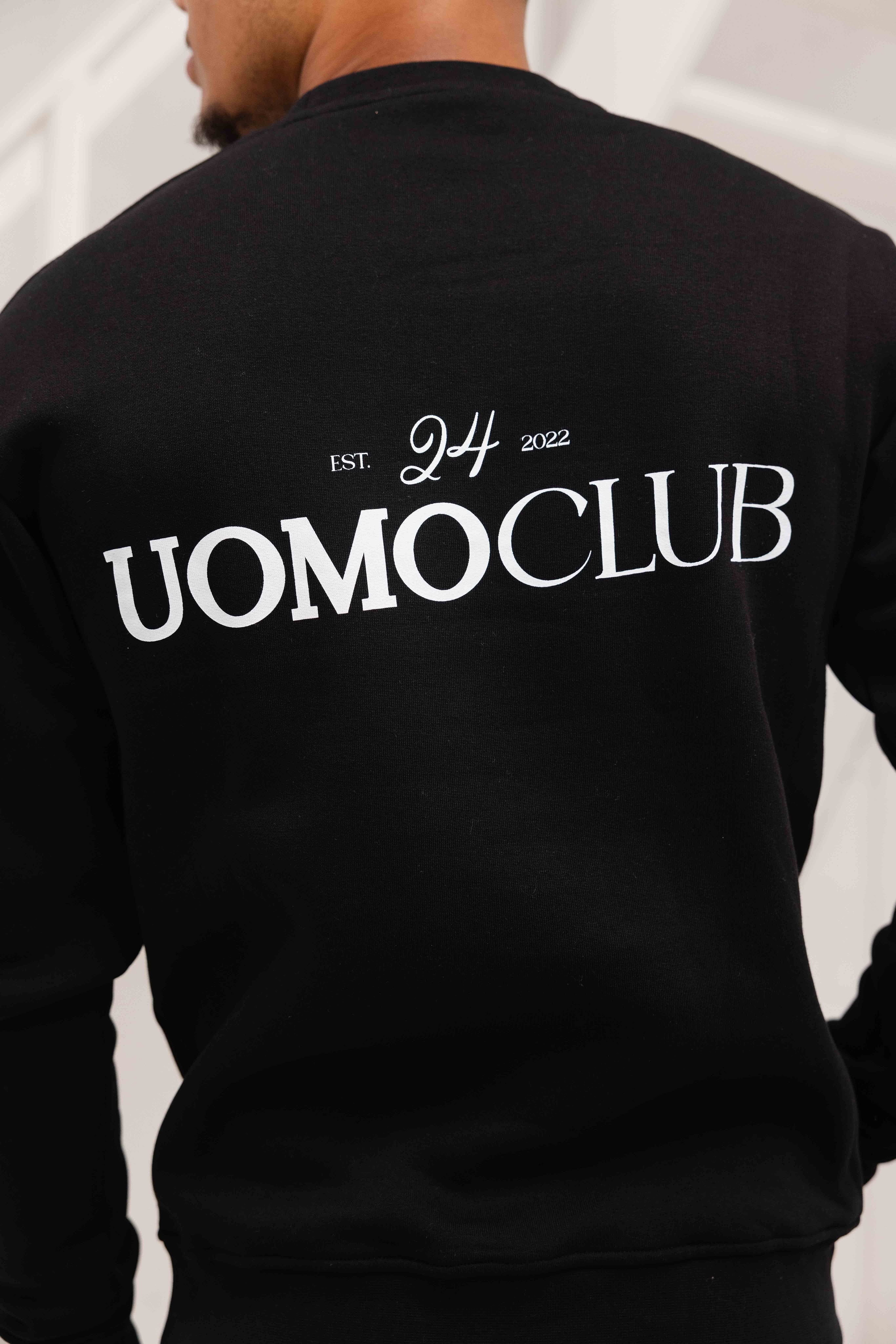 Club Crewneck Heren Zwart