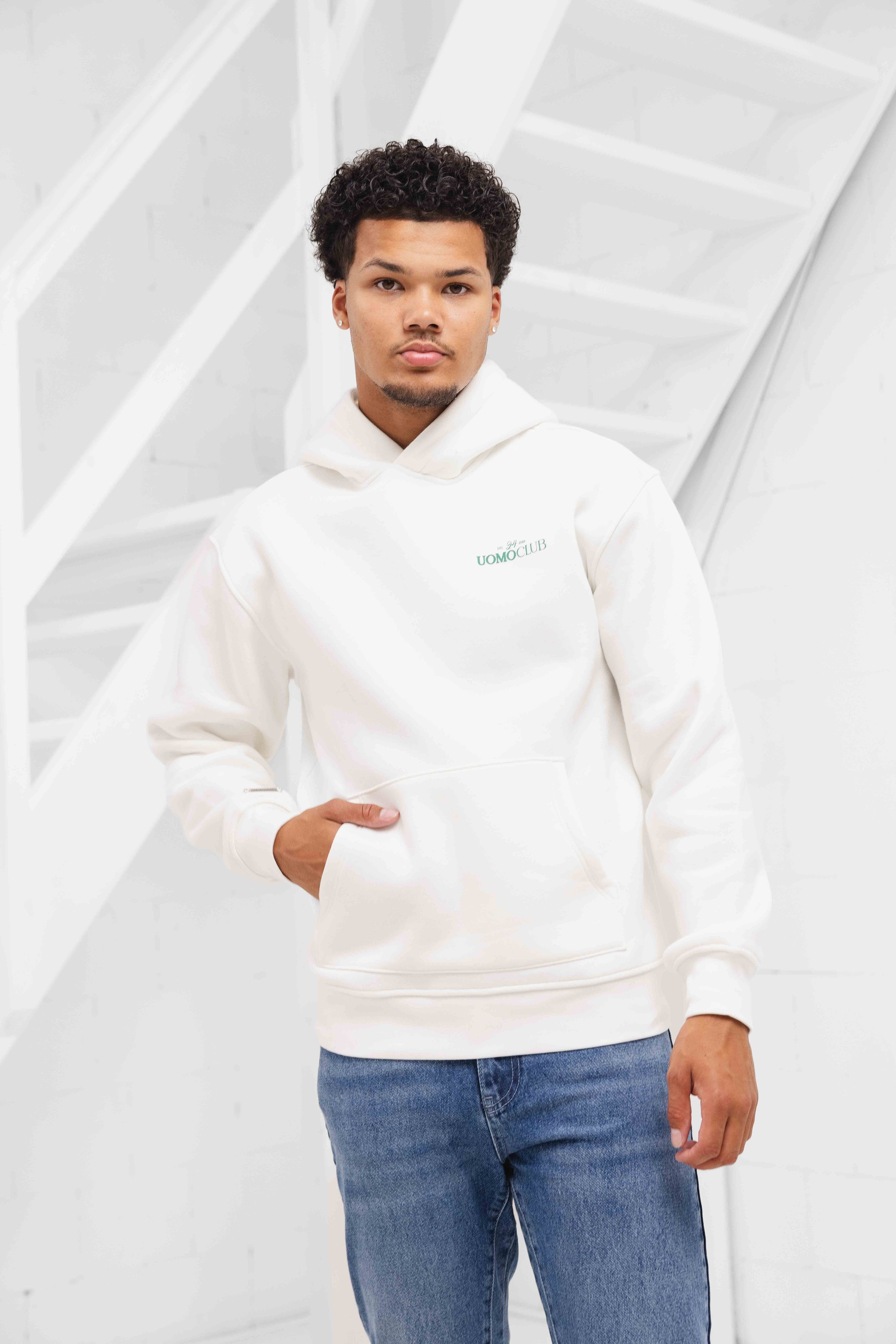 Club Hoodie Heren Off-white