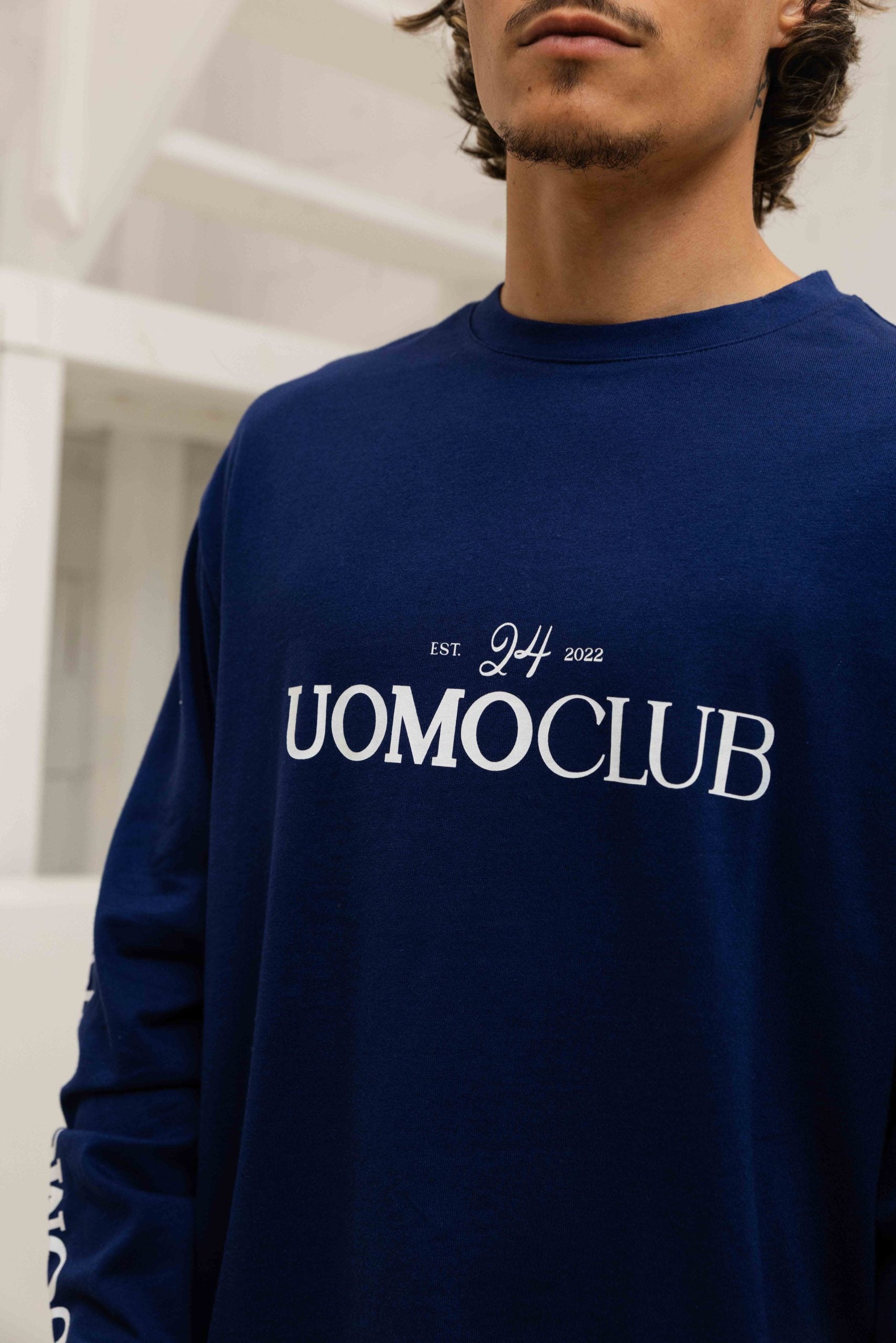 Icon Longsleeve Shirt Heren Donkerblauw