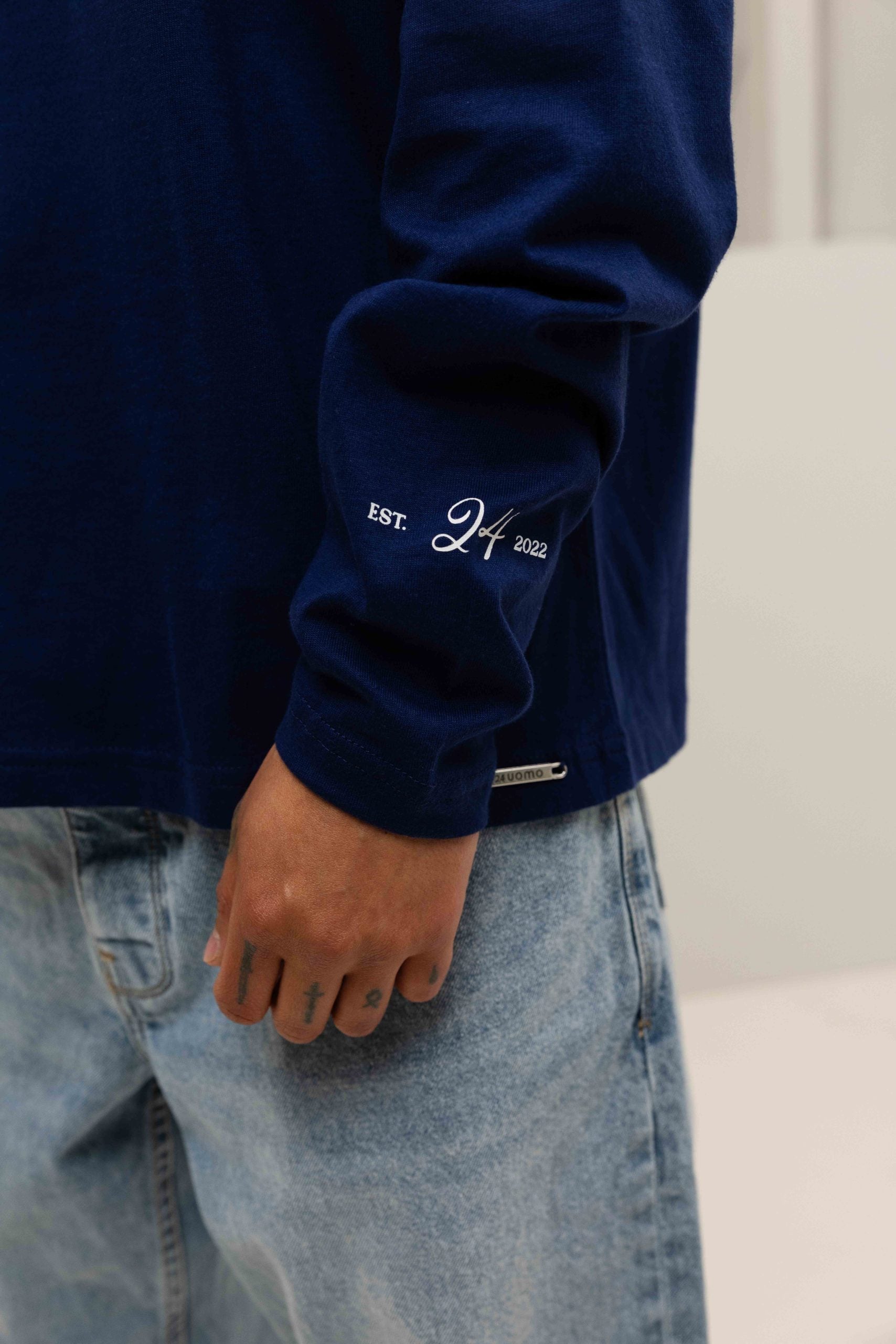 Icon Longsleeve Shirt Heren Donkerblauw