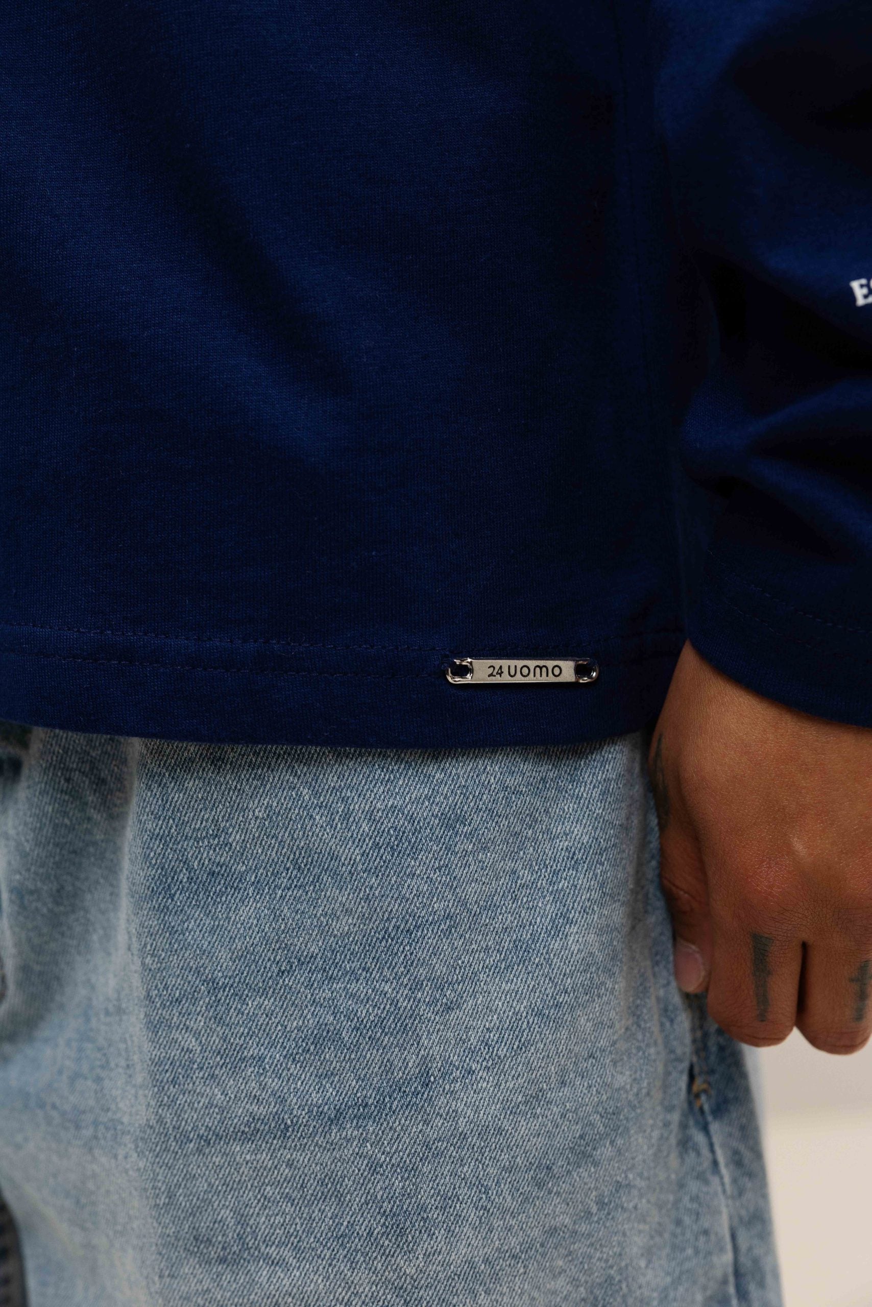 Icon Longsleeve Shirt Heren Donkerblauw