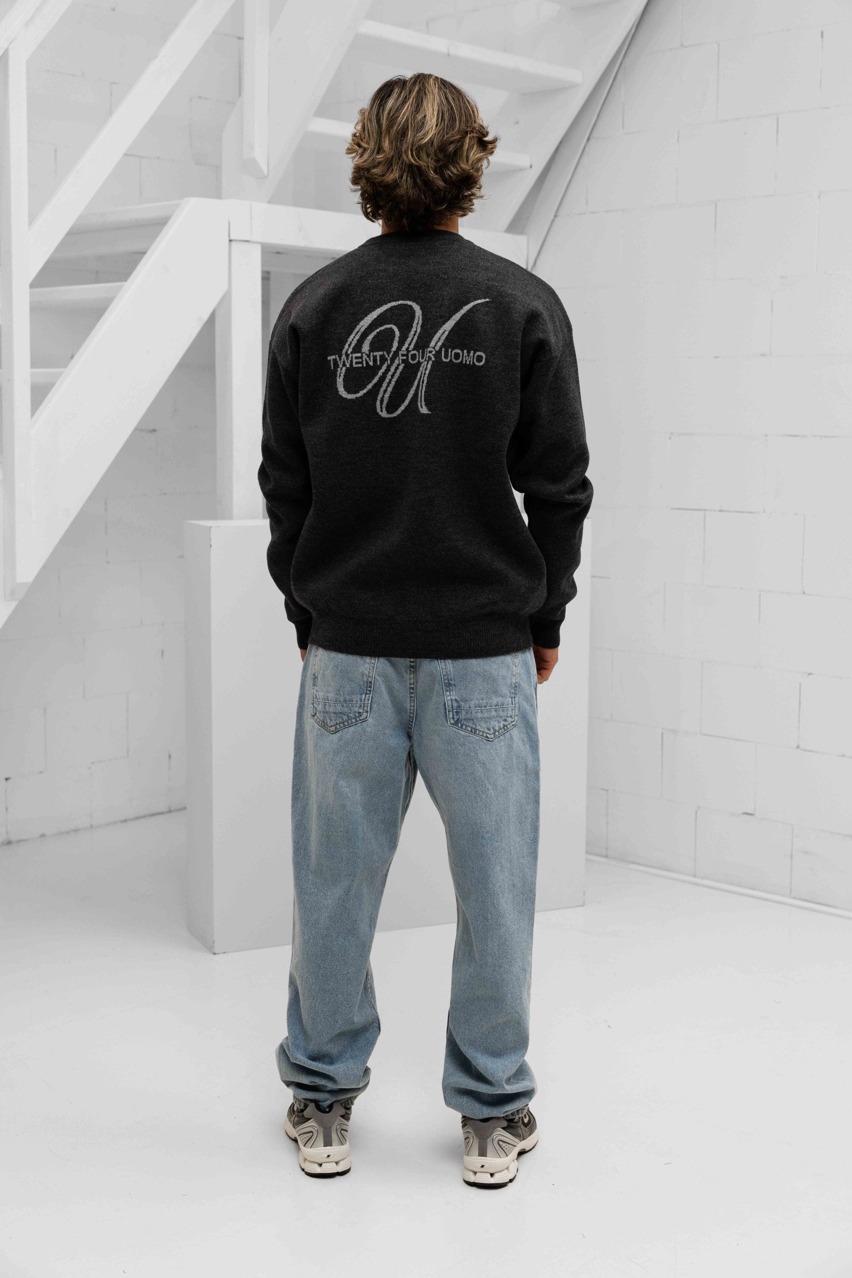 Knitted Sweater Heren Donkergrijs PRE-ORDER 8 SEPTEMBER