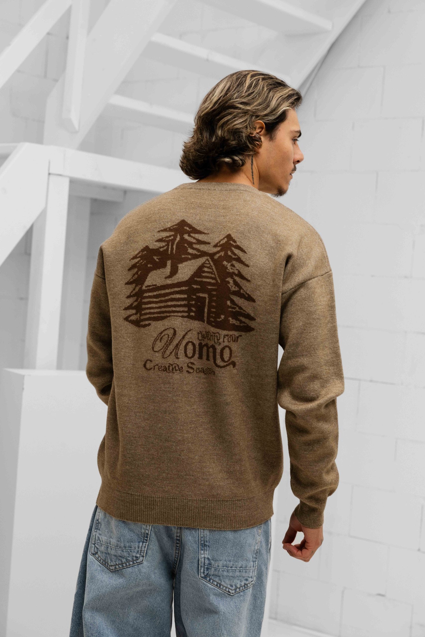 Creative Season Knitted Sweater Heren Beige PRE-ORDER 8 SEPTEMBER